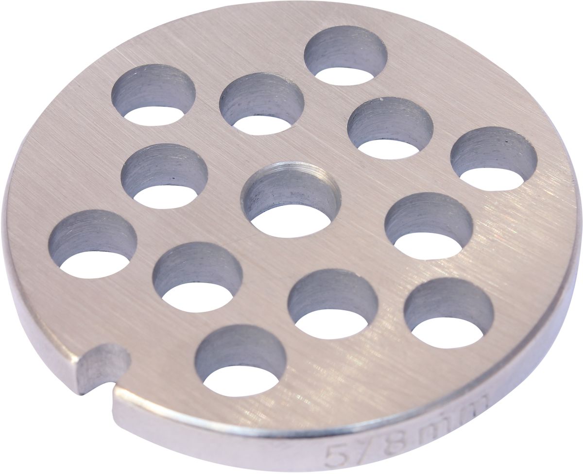 Euro Kitchen EUR-GR-8 UN2 решетка для мясорубкиEUR-GR-8 UN2 Euro Kitchen EUR-GR-8 UN2 решетка для мясорубкиEUR-GR-8 UN2Решетка Euro Kitchen EUR-GR-8 UN 2 предназначена для работы с электрическими мясорубками Polaris и Vitek. Она с легкостью заменит фирменную деталь, не уступив ей по качеству и сроку службы. Высокая производительность и долгий срок службы современных электрических и ручных мясорубок зависят, в первую очередь, от режущих механизмов и их выработки. Своевременная профилактика и замена режущих и вспомогательных элементов способствуют уменьшению нагрузки на узлы и другие механизмы, гарантируя долгую и качественную работу вашей мясорубки. Диаметр отверстий в решетке: 8 мм
