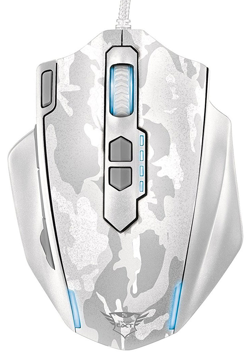 Trust GXT 155, White игровая мышь20852 Trust GXT 155, White игровая мышь20852Многофункциональная игровая мышь премиум-класса Trust GXT 155 с изменяемым весом и внутренней памятью для профилей настройки. Мышь имеет мощную аппаратную начинку и эргономичный корпус. Благодаря 5 дополнительным программируемым кнопкам под большой палец идеально подходит для игр в жанре MOBA. Память устройства позволяет хранить до пяти игровых профилей. 8 металлических грузиков (весом 2 г каждый) помогут подобрать оптимальный вес мыши. В комплект входит расширенная версия ПО для программирования кнопок и создания макросов.Частота опроса: 125/250/500/1000 Гц