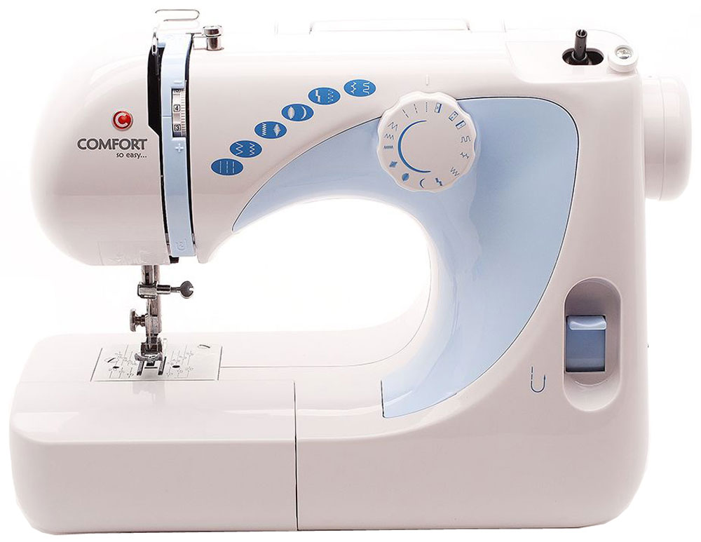 Comfort 300 швейная машинаComfort 300 Comfort 300 швейная машинаComfort 300Comfort 300 - продвинутая швейная машина, которая с легкостьюсправится с разными видами ткани.Данная модель способна выполнять целых 17 швейных операций, а также 12 видов стежков: прямая строчка, зигзаг, эластичная, декоративные, для сшивания ткани встык, оверлочная. Имеется возможность полуавтоматического изготовления петли под пуговицу. Присутствует также такая полезная особенность как подсветка рабочей зоны, которая позволит вам в ходе процесса шитья разглядеть мельчайшие детали.Машинка оснащена педалью для регулировки скорости шитья. Лапкодержатель выполнен из стали. Также стоит отметить присутствие отключения привода для намотки шпульки. Прибор прост в эксплуатации, а также имеет приятный и эргономичный дизайн.