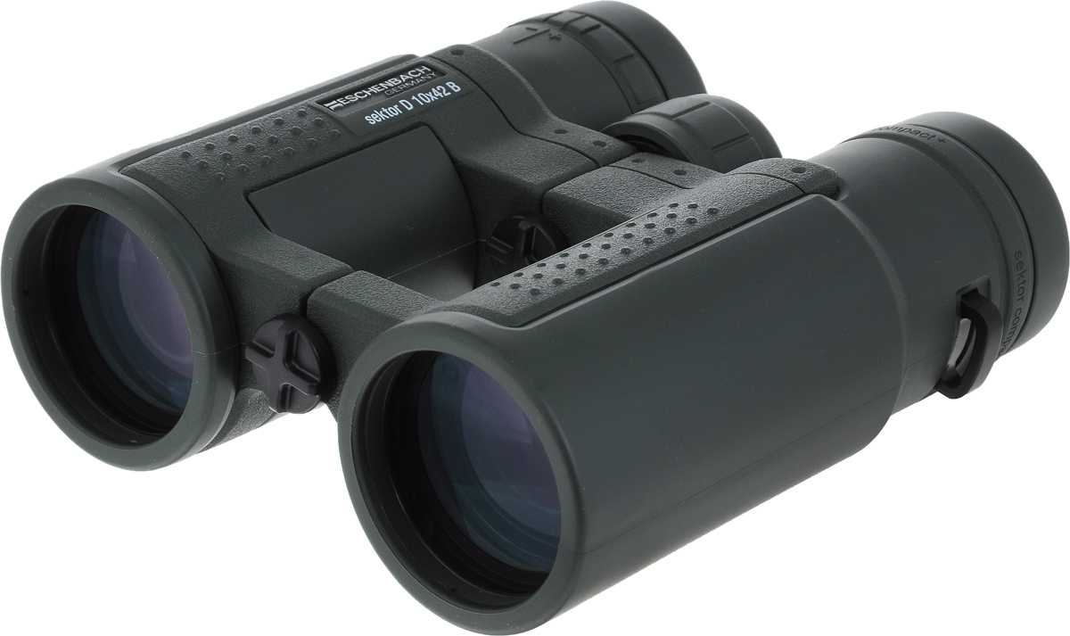 Бинокль Eschenbach Sector D Compact+, 10 х 42 B4251142 Бинокль Eschenbach Sector D Compact+, 10 х 42 B4251142Eschenbach Sector D Compact+ - это универсальный легкий бинокль для спонтанных прогулок на природе. Имеет идеальное цветовоспроизведение за счет призм BaK-4 с коррекцией фаз и линз с многослойным покрытием. Корпус бинокля выполнен из обрезиненного металла, что противодействует выскальзыванию его из руки.В комплект входит текстильная сумка для переноски, оснащенная 1 вместительным отделением на застежке-молнии и 2 карманами на застежке-молнии.