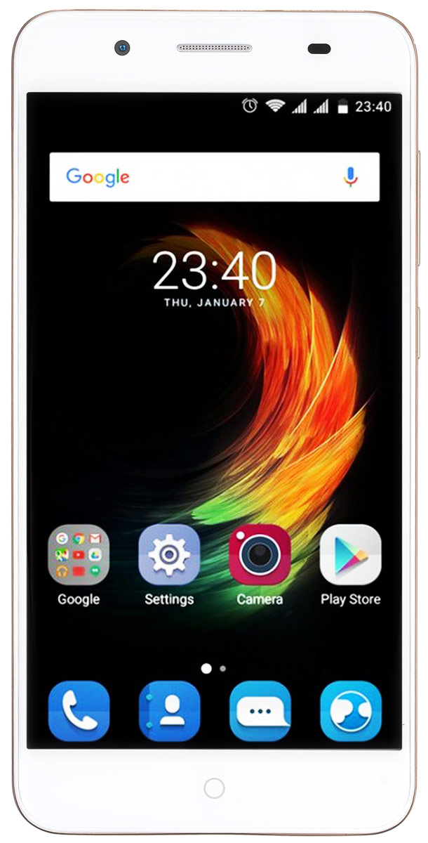 ZTE Blade A610 Plus, GoldZTE-BLADE.A610P.GD ZTE Blade A610 Plus, GoldZTE-BLADE.A610P.GDZTE Blade A610 Plus - представитель одного из самых востребованных сегментов среди смартфонов.Смартфон может похвастаться огромной емкостью батареии – 5000 мАч, что позволит вам совершать звонки, пользоваться интернетом, читать, фотографировать и делиться информацией с друзьями в течение нескольких дней без дополнительной подзарядки.Наличие большого 5-дюймового HD-дисплея с разрешением 1920x1080, выполненного по технологии IPS, предоставляет возможность пользователю комфортно просматривать интернет-страницы, читать электронные книги и смотреть медиа-контент без потери качества изображения и цветопередачи.Поддержка в смартфоне технологии On-The-Go и повышенная емкость батареи предоставляет вам возможность не только самому наслаждаться беспрерывной работой смартфона, но и подзаряжать от него внешние устройства, такие как музыкальный плеер, электронная книга, планшет и многое другое, а также подключать напрямую внешние накопители и копировать данные.Смартфон работает на базе новой операционной системы Android 6.0, которая получила ряд функций, играющих важнейшую роль в работе смартфона – оптимизаторы энергопотребления, расширенные возможности безопасности, обновленный интерфейс и др.Восьмиядерный процессор MediaTek MT6750Т и 2 ГБ оперативной памяти обеспечивают скорость в обработке повседневных задач и плавную работу приложений и игрового процесса.Основная камера 13 Мпикс, оснащеннаявспышкой, позволит вам делать отличные снимки даже при низком освещении, а наличие фронтальной камеры с разрешением 8 Мпикс, оценят поклонники качественных селфи и любители видеозвонков.Наличие в смартфоне технологии 4G LTE значительно увеличивает скорость и качество мобильного интернета, позволяя всегда оставаться онлайн и комфортно взаимодействовать с интернет-ресурсами.Смартфон обладает слотом для установки двух сим-карт – разделяйте личные и рабочие звонки, выбирайте удобные тарифы в поездках и пользуйтесь интернетом независимо от вашего места нахождения.Телефон сертифицирован EAC и имеет русифицированный интерфейс меню и Руководство пользователя на русском языке.