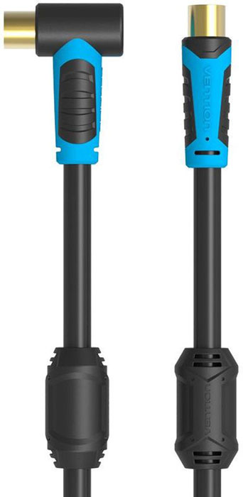 Vention VAV-A02-B100 антенный кабель угловой (1 м)VAV-A02-B100 Vention VAV-A02-B100 антенный кабель угловой (1 м)VAV-A02-B100Кабель Vention VAV-A02 предназначен для передачи аналоговых высокочастотных телевизионных сигналов, а также коммутации теле-видео устройств по средствам коаксиального разъема.Коаксиальная жила выполнена из высококачественной чистой бескислородной меди, а ферритовые кольца на кабеле обеспечат подавление помех. Удобная угловая форма одного из концов кабеля предоставит возможность для более практичного подключения труднодоступных участков коммутации устройств.
