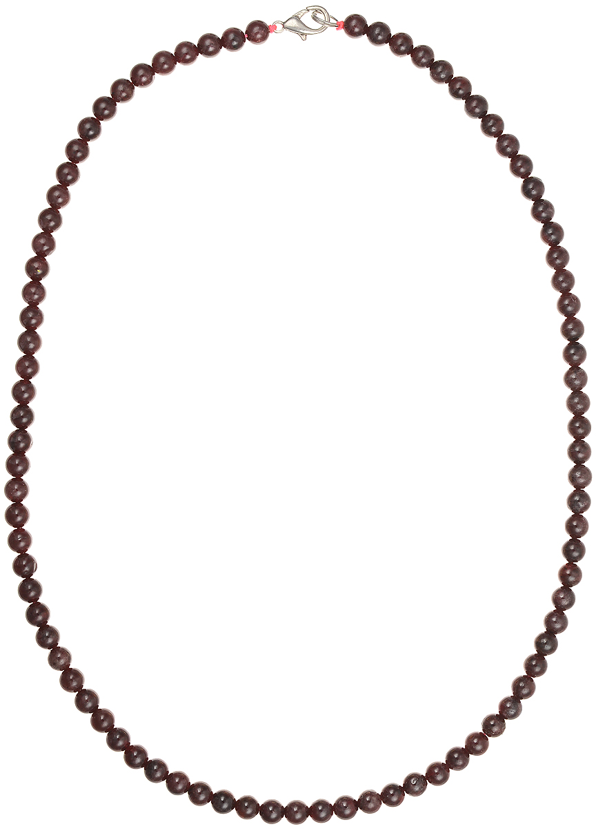Бусы Art-Silver, цвет: гранатовый, длина 50 см. Г6-50-338Колье (короткие одноярусные бусы) Бусы Art-Silver, цвет: гранатовый, длина 50 см. Г6-50-338Колье (короткие одноярусные бусы)Бусы Art-Silver подчеркнут изящество и непревзойденный вкус своей обладательницы. Они выполнены из бижутерного сплава и гранатовых бусин диаметром 5 мм.Изделие оснащено удобным замком-карабином.Гранат считается талисманом влюбленных, поэтому его дарят как выражение своих чувств любви и дружбы. Также гранат приносит своему владельцу счастье, благополучие и успех. Бусины из граната отличаются особенно живой аурой и энергетикой, сморятся респектабельно и элегантно.