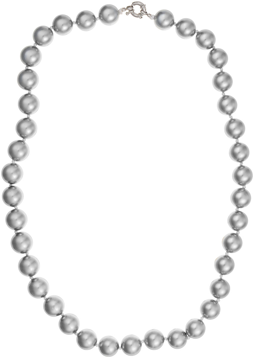 Бусы Art-Silver, цвет: серебристый, длина 60 см. МАЙ31460-972Бусы-нитка Бусы Art-Silver, цвет: серебристый, длина 60 см. МАЙ31460-972Бусы-ниткаБусы Art-Silver выполнены из имитации жемчуга, нанизанного на текстильную нить. Украшение дополнено крупным удобным шпренгельным замочком из бижутерного сплава.Крупные бусины диаметром 13 мм выполнены в оригинальном серебристом цвете. Материал бусин по свойствам и виду максимально близок к натуральному жемчугу.
