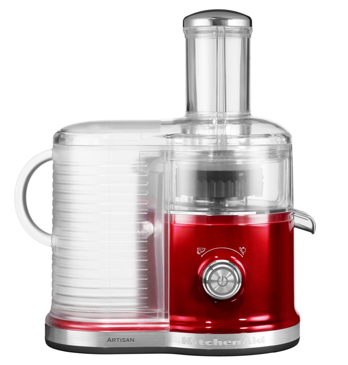KitchenAid Artisan 5KVJ0333, Caramel Apple соковыжималка5KVJ0333ECA KitchenAid Artisan 5KVJ0333, Caramel Apple соковыжималка5KVJ0333ECAСкоростная центрифужная соковыжималка KitchenAid Artisan 5KVJ0333 имеет две скорости для мягких и твердых фруктов и овощей, что увеличивает объем получаемого сока, сокращая количество отходов.Экстра широкое жерло и толкатель подходит для фруктов и овощей разных размеров, сокращая время предварительной нарезки.Капля-стоп для контролирования вытекания сока.Контроль объема мякоти с помощью фильтра с 3-мя регулируемыми настройками позволяет регулировать объем мякоти в соке для приготовления однородных овощных соков или более густых фруктовых соков.