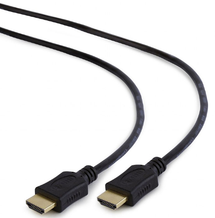 Cablexpert CC-HDMI4L-15 Light, Black HDMI-кабель (4,5 м)CC-HDMI4L-15 Cablexpert CC-HDMI4L-15 Light, Black HDMI-кабель (4,5 м)CC-HDMI4L-15Кабель Cablexpert CC-HDMI4L - отличное решение для подключения компьютера, игровых консолей, DVD и Blu-ray плееров, аудио-ресиверов к телевизору или дополнительному монитору. Кабель HDMI поддерживает как стандартные, так и высокие разрешения самых современных моделей телевизоров.Cablexpert CC-HDMI4L поддерживает 4K, Full HD и HD разрешения. Это даёт возможность наслаждаться более точной и естественной картинкой с высочайшим уровнем детализации и диапазоном цветов. Использование кабеля позволяет передавать изображение в формате 3D, усиливая элемент присутствия и позволяя получать удовольствие от качественного объёмного изображения.Кабель оснащен двунаправленным каналом для передачи сетевых данных, который подходит для использования IP-приложениями. Канал Ethernet позволяет нескольким устройствам работать в сети Ethernet без необходимости подключения дополнительных проводов, а также напрямую обмениваться контентом. Наличие обратного канала аудио устраняет необходимость в отдельном проводе для передачи звука в ресивер с телевизора или другого устройства, которое является одновременно источником аудио и видео.Максимальная скорость передачи данных по HDMI кабелю Cablexpert CC-HDMI4L до 10 Гбит/с. Высокая скорость обеспечивает передачу больших объёмов данных за кратчайшее время. Позволяет передавать данные в онлайн режиме без потери качества. Экранирование кабеля защищает сигнал при передаче от влияния внешних полей, способных создать помехи.