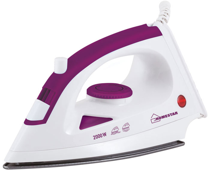 HomeStar HS-4001, White утюг54 002664 HomeStar HS-4001, White утюг54 002664Утюг HomeStar HS-4001 с тефлоновым покрытием подошвы превратит процесс глажки различных видов ткани в легкое и неутомительное занятие. Прибор обладает функцией отпаривания. Сетевой шнур крепится при помощи шарового механизма, что не позволяет ему запутаться во время эксплуатации.