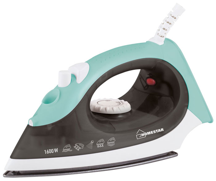HomeStar HS-4002, Grey утюг54 002666 HomeStar HS-4002, Grey утюг54 002666Утюг HomeStar HS-4002 с тефлоновым покрытием подошвы превратит процесс глажки различных видов ткани в легкое и неутомительное занятие. Прибор обладает всеми необходимыми характеристиками для отличного результата: сухое глажение, отпаривание с регулировкой, функция разбрызгивания, возможность вертикального отпаривания. Модель оснащена функциями парового удара. Сетевой шнур длиной 1,5 метра крепится при помощи шарового механизма, что не позволяет ему запутаться во время эксплуатации.