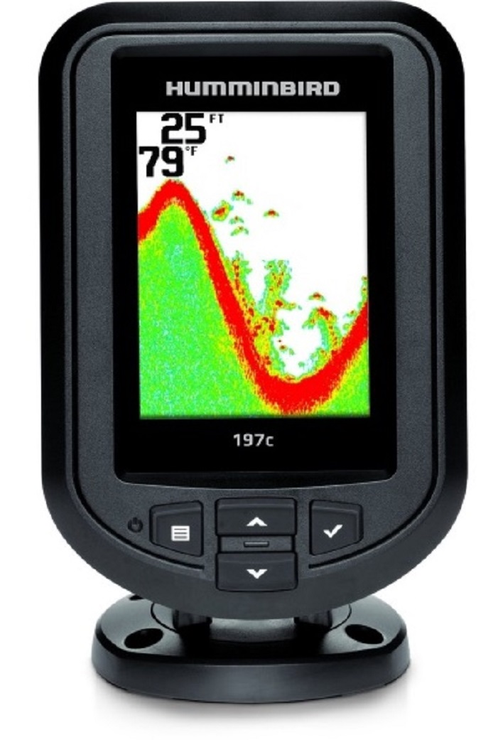 Эхолот Humminbird PiranhaMax 197CHB-PIR197cx Эхолот Humminbird PiranhaMax 197CHB-PIR197cxЭхолот Humminbird HB-PIR197cxПростой, интуитивно понятный интерфейс эхолота Humminbird PiranhaMAX 197C HB открывает широкие возможности для любителей рыбной ловли. Технология Fish ID позволяет не только видеть, но и распознавать вид будущего улова, оповещение просигнализирует о рыбном месте на неизвестном водоеме, о его глубине и структуре самого дна на глубине до 180 м. Компактный эргономичный дизайн эхолота с удобным крепление, позволяют легко установить устройство на самых небольших судах и зафиксировать в нужном положении, а благодаря встроенным светодиодам, продолжать продуктивную рыбалку можно в сумерках или даже ночью. Тип экрана: TFT Размер экрана: 80 х 57 мм, диагональ 3,5 Цвета/уровни серого: 256 цветов Разрешение экрана (В x Ш), пикс 320 х 240 Технологии эхолота: DualBeam Количество лучей: 2 Углы обзора сонара: 16° и 28° Частота сонара, кГц: 455 КГц/200 КГц Разделение целей: до 7 см Мощность излучения (RMS/Peak to peak): 200 Bт/1600 Вт Потребляемый ток, мА (без подсветки): 200 Максимальная глубина: до 240 м атчик температуры: встроен в трансдьюсер Физические характеристики:Водонепроницаемость, защита от брызг и дождя Габариты (Ш х В х Г): 110 x 155 x 80 мм Питание, В (постоянного тока): 10-20 В (постоянного тока)