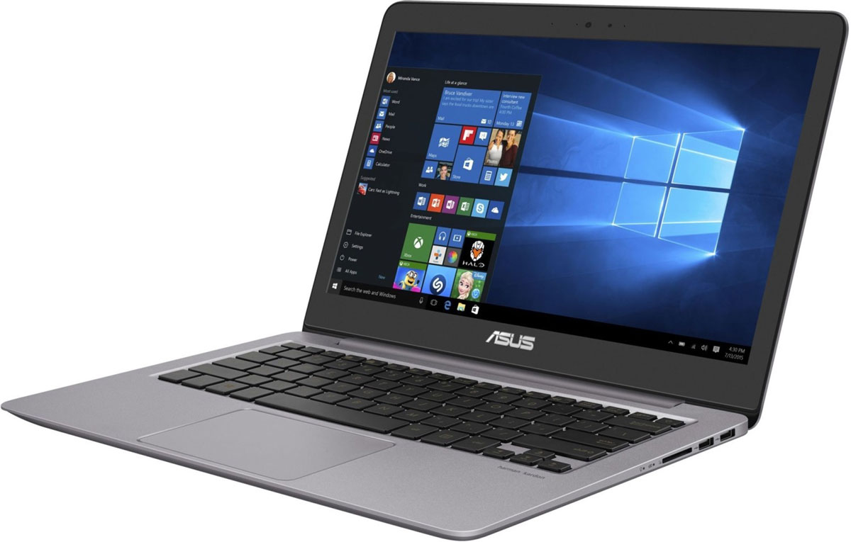 ASUS ZenBook UX310UA (UX310UA-FC051T)UX310UA-FC051T ASUS ZenBook UX310UA (UX310UA-FC051T)UX310UA-FC051TAsus ZenBook UX310UA - невероятно тонкий и эффективныйНовый ноутбук Zenbook UX310 является воплощением элегантности, утонченности и непревзойденной производительности в исключительно тонкой и легкой форме. Выполненный в прочном алюминиевом корпусе с классической концентрической отделкой в стиле Дзен, он имеет толщину всего 18,35 мм. При массе всего 1,45 кг устройство представляет собой идеальный выбор для людей, много времени проводящих в дороге. Благодаря великолепному 13,3-дюймовому дисплею с широкими углами обзора работать на нем всегда комфортно. Оснащенный новейшим процессором Intel Core шестого поколения, мощной видеокартой и исключительно быстрым накопителем, Zenbook UX310 справится с любой задачей.Устройства серии ZenBook всегда были образцом тонкого и легкого дизайна, и ZenBook UX310 является продолжением этой традиции. Толщина его профиля составляет всего 18,35 мм, а чтобы сделать корпус устройства легче и гарантировать его прочность, для производства был выбран специальный алюминиевый сплав. Процесс изготовления корпуса включает в себя несколько десятков этапов, на каждом из которых достигается высочайшая точность операций. К элегантному дизайну с отличительной отделкой в виде концентрических окружностей добавляют нотку изысканности оригинальные цветовые решения: серый кварц (Quartz Grey) и розовое золото (Rose Gold).Высокая вычислительная мощь нового ZenBook UX310 гарантирует быструю работу любых, даже самых ресурсоемких, приложений. В их аппаратную конфигурацию входят современный процессор Intel Core шестого поколения (вплоть до модели i7) и до 16 гигабайт оперативной памяти DDR4, работающей на частоте 2133 МГц. Ноутбук оборудован новейшим двухдиапазонным модулем Wi-Fi стандарта 802.11ac и поддерживает беспроводной интерфейс Bluetooth 4.1. Он оборудован также высокоскоростным портом USB Type-C, имеющим специальную конструкцию, которая позволяет подключать USB-кабель к устройству любой стороной. Ноутбук может передавать видеосигнал по интерфейсу HDMI на любой совместимый монитор, телевизор или проектор. С таким техническим оснащением ZenBook UX310 готов к любой задаче, независимо от степени ее сложности. Энергоэффективные компоненты также являются залогом длительного времени автономной работы устройства.Потрясающий 13,3-дюймовый дисплей формата QHD+ (3200x1800 точек) подарит пользователю настоящее удовольствие как при чтении текста, так и при просмотре видео и фотографий. Сверхвысокое разрешение способствует также более качественному редактированию фото- и видеоматериалов, позволяя улучшать мельчайшие детали изображения.Дисплей Zenbook UX310 обеспечивает воспроизведение 72% цветового пространства NTSC, 100% SRGB и 74% Adobe RGB. На простом языке это означает, что он может показывать больше оттенков, а также отображать их точнее и ярче, чем любой стандартный дисплей ноутбука. Он обеспечивает высокую контрастность и точную цветопередачу вне зависимости от угла, под которым пользователь смотрит на экран (углы обзора составляют до 178 градусов).В ZenBook UX310 реализована разработанная специалистами Asus технология Splendid, которая позволяет быстро настраивать параметры дисплея в соответствии с текущими задачами и условиями, чтобы получить максимально качественное изображение. Asus Splendid позволяет выбрать один из нескольких предустановленных режимов, каждый из которых оптимизирован под определенные приложения (игры, фильмы, работа с текстом и т.д). В специальном режиме Eye Care реализована фильтрация синей составляющей видимого спектра для повышения комфорта при чтении.Скорость доступа к файлам является немаловажным фактором в общей производительности мобильного компьютера, поэтому кроме жесткого диска (до 1 ТБ), ноутбук ZenBook UX310 оснащается высокоскоростным и надежным твердотельным накопителем (до 512 ГБ).ZenBook UX310 оборудован компактным портом USB Type-C, имеющим специальную конструкцию, которая позволяет подключать USB-кабель к ноутбуку любой стороной. Он также обладает стандартным портом USB 3.0 для совместимости с широким спектром периферийных устройств, разъемом HDMI для подключения внешнего дисплея и кард-ридером формата SD.Полноразмерная клавиатура ZenBook UX310 оборудована подсветкой и отличается оптимальным ходом клавиш (1,6 мм) для максимально комфортной работы.Для достижения особой точности ввода тачпад данного ноутбука разработан с применением эксклюзивных технологий, использующихся в смартфонах. Он покрытый стеклом для более гладкого движения и оборудован встроенным сканером отпечатка пальца для быстрого и надежного входа в систему.Мультимедийные возможности ZenBook дополняет разработанная совместно со специалистами Harman/Kardon технология SonicMaster, которая представляет собой комплекс аппаратных и программных средств улучшения качества звука.Ноутбук сертифицирован EAC и имеет русифицированную клавиатуру и Руководство пользователя на русском языке.