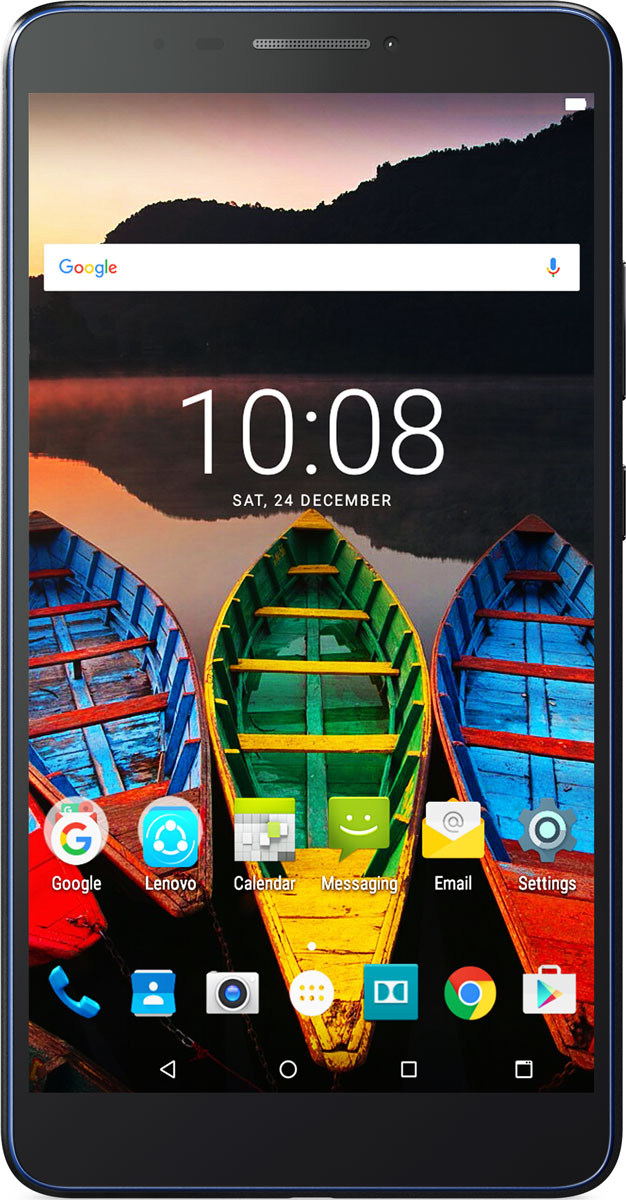 Lenovo Tab 3 Plus (TB-7703X), Black (ZA1K0070RU)ZA1K0070RU Lenovo Tab 3 Plus (TB-7703X), Black (ZA1K0070RU)ZA1K0070RUПланшет Lenovo Tab 3 Plus идеально подходит для тех, кому требуется компактное и мобильное устройство с полным набором функций для всей семьи. Этот яркий 7-дюймовый планшет с защитой от брызг создан для игр и просмотра видео, а также позволяет сохранять настройки для каждого из пользователей и обеспечить безопасный режим для детей.Планшет подходит для всей семьи - и даже для детей, и при этом каждый может настроить его под себя. Благодаря многопользовательскому режиму Lenovo Tab 3 Plus позволяет сохранить настройки каждого из пользователей. Кроме того, в нем предусмотрен специальный детский режим для безопасного веб-серфинга и инструменты ограничения доступа, благодаря чему у родителей станет одной заботой меньше.Дисплей с адаптивной технологией отображения исключает усталость глаз. Устройство Lenovo Tab 3 Plus оптимизирует параметры освещения и контрастности в зависимости от задач, будь то чтение или просмотр видео. Кроме этого, в нем предусмотрен безопасный режим, в котором значительно снижено свечение синего цвета. Этот режим разработан специально для людей с чувствительными глазами и маленьких детей.Узкая рамка создает привлекательный внешний вид и вместе с тем обеспечивает комфорт во время использования. Кроме того, цвет корпуса можно выбрать по своему вкусу.С помощью основной 5-мегапиксельной камеры на планшете Lenovo Tab 3 Plus ты можешь делать безупречные снимки, а фронтальная 2-мегапиксельная камера идеально подходит для селфи. Делай снимки и отправляй их друзьям и близким в любое время.Планшет сертифицирован EAC и имеет русифицированный интерфейс, меню и Руководство пользователя.