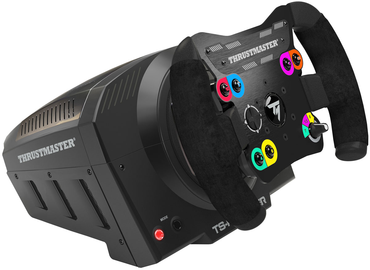 Thrustmaster TS-PC Racer игровой рульTHR61 Thrustmaster TS-PC Racer игровой рульTHR61Чтотакое новый TS-PC Racer?TS-PC-Racer это новейший гоночный симулятор для ПК отThrustmaster.Он точно передает отдачу машины и условия гоночного трека.TS-PC Racer это высокотехнологичный устройство для более захватывающей игры. Все ощущениянаиболее приближены к реальности, что дает возможность полного погружения в гонку.Дизайн устройства продуман до мелочей, а высококачественные материалы внимательно отобраны, чтобы игровой процесс был наиболее приятным.Основные цели для нового гоночного руля TS-PC Racer:дать возможность сообществу ПК использовать данное устройствопредоставить высокую точность и комфорт требовательным игрокам на ПКобеспечить полное погружение в гонкусохранять реальные ощущения от руля даже после нескольких часов игрыобеспечивать непревзойденную точность TS-PC Racer: высокотехнологичныйруль отThrustmasterБесщеточный мотор TS-PC Racer обеспечивает мощную отдачу(40 ватт) и удивительную скорость (динамический контроль): от долгих затянутых поворотов (режим STALL)до супер- динамичных зигзагов (режим (DYNAMIC). Встроенная система охлаждения мотора (патент заявлен): поддерживает динамику нового мотора, предотвращая перегревание без шума. На 50% больше динамики, в 4 раза мощнее силаимитации заклинивания, отвод тепла через монофазовое охлаждение. Field Oriented Control (Управление с учетом полевых испытаний): благодаря технологии H.E.A.R.T (HallEffect AccuRate technology) дает возможность 16-битного разрешения (65,536 значений), в то время как новый алгоритм F.O.C. динамически оптимизирует крутящее усилие на виртуальной рулевой колонке.Внешний Турбо двигатель для обеспечения постоянной энергией и огромной пиковой мощностью для мгновенного реагирования на сверхбыстрые вызовы игры. Тороидальная форма с обтекаемым дизайномобеспечивает на86%более эффективнуюборьбу с перегреванием. Пиковая мощность 400 Вт .