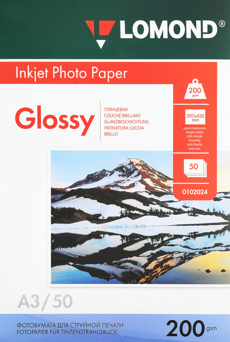 Lomond Photo 200/A3/50л глянцевая односторонняя0102024 Lomond Photo 200/A3/50л глянцевая односторонняя0102024Односторонняя глянцевая фотобумага Lomond для струйной печати.Глянцевые бумаги имеют гладкую блестящую поверхность. Они наилучшим образом передают яркие, насыщенные цвета с множеством оттенков и цветовых градаций. Глянцевые бумаги по виду наиболее соответствуют фотографии. Это лучшие бумаги для печати ярких фотореалистичных изображений. На глянцевых бумагах лучше печатать водорастворимыми чернилами. Пигментные чернила, содержащие крупные частицы, могут немного смазываться. Водорастворимые чернила быстро впитываются и сохнут, обеспечивая насыщенное стойкое изображение.
