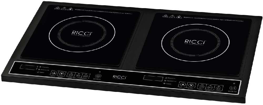 Ricci JDL-C30A2, Black индукционная настольная плита17 JDL-C30A2 Ricci JDL-C30A2, Black индукционная настольная плита17 JDL-C30A2Ricci JDL-C20A15 - это компактная 2-конфорочная настольная плита, которая идеально подойдет для тех, кто ценит минимализм в интерьере. Она отличается высокой надежностью и качеством сборки. На такой плите вы с легкостью сможете приготовить любимые горячие блюда для всей семьи.Цифровой дисплейПлавная регулировка мощности2 LED дисплеяТаймер, светодиодный дисплей (0-180 минут)Прочное стеклоBlack Crystal