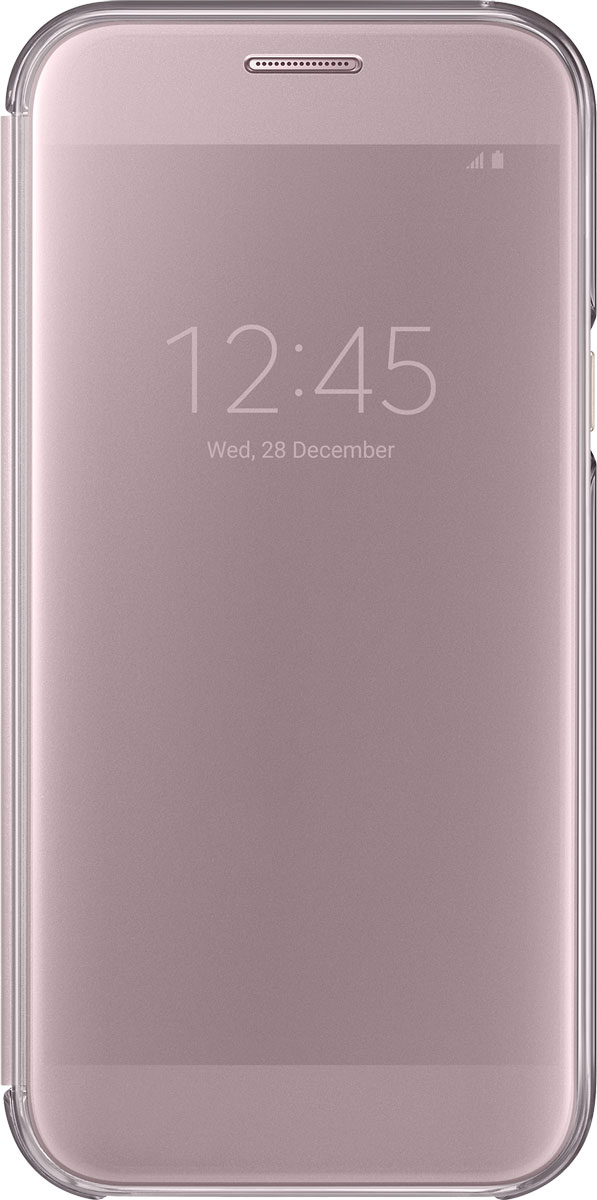 Samsung EF-ZA520 ClearView чехол для Galaxy A5 (2017), PinkEF-ZA520CPEGRU Samsung EF-ZA520 ClearView чехол для Galaxy A5 (2017), PinkEF-ZA520CPEGRUSamsung ClearView, созданный специально для модели смартфона Galaxy A5 2017, позволяет идти в ногу со временем и является одной из разновидностей умных чехлов. Чехол надежно защищает смартфон со всех сторон, включая экран, от царапин, пыли и повреждений. При этом защиту экрана обеспечивает прозрачная крышка из оргстекла, покрытого лаком. Она настолько функциональна, что сквозь нее виден весь дисплей целиком. Так вы всегда будете в курсе происходящего: новостей, времени, погоды, входящих сообщений и уведомлений. Чехол на страже вашего времени - при звонке не нужно открывать чехол - прозрачная лаковая поверхность чехла реагирует на прикосновения и позволяет вам ответить на важные звонки, не открывая крышки смартфона.