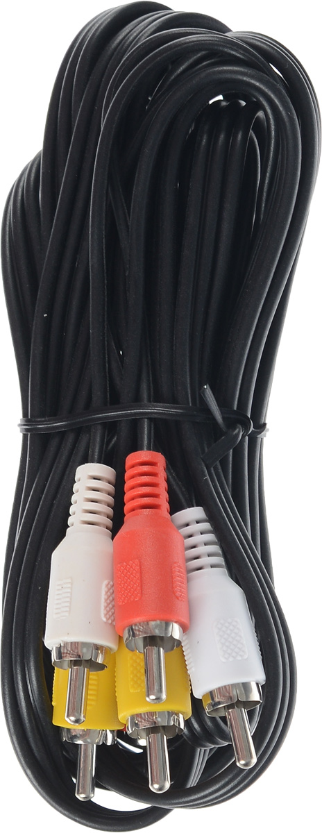 D-Color кабель 3RCA 3 м4603725280847 D-Color кабель 3RCA 3 м4603725280847D-Color - высококачественный кабель 3RCA. На контакты разъемов нанесен слой золота по технологии вакуумного напыления, обеспечивающий повышение качественных показателей изображения и звука, а также отсутствие помех при передаче сигналов.