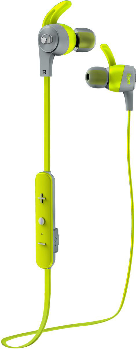 Monster iSport Achieve In-Ear Wireless, Green наушники137088-00 Monster iSport Achieve In-Ear Wireless, Green наушники137088-00Вставные спортивные наушники iSport Achieve In-Ear Wireless с запатентованными технологиями Monster - лучшие в своем ценовом сегменте.Эксклюзивное крепление SecureFit от Monster позволяет наушникам оставаться на месте в течении самой подвижной тренировки в тренажерном зале. Высокая шумоизоляция позволит сосредоточиться на треках, а покрытие с защитой от пота добиться наибольшей интенсивности тренировок с максимальным комфортом.
