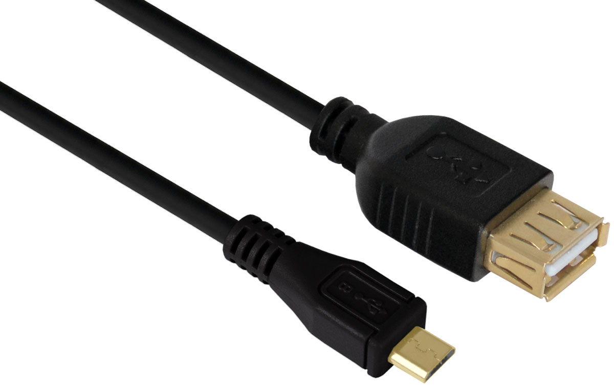 Greenconnect GCR-MB2AF-BB2S OTG-кабель microUSB (2 м)GCR-MB2AF-BB2S-2.0m Greenconnect GCR-MB2AF-BB2S OTG-кабель microUSB (2 м)GCR-MB2AF-BB2S-2.0mКабель Greenconnect GCR-MB2AF-BB2S используется для подключения периферийных устройств, таких как мышь или клавиатура к вашей портативной электронике с разъемом microUSB OTG (On-The-Go). Экранирование кабеля позволяет защитить сигнал при передаче от влияния внешних полей, способных создать помехи.OTG (On-The-Go) функция позволяет синхронизировать периферийные USB-устройства с портативным девайсом напрямую - без необходимости подключения к ПК.