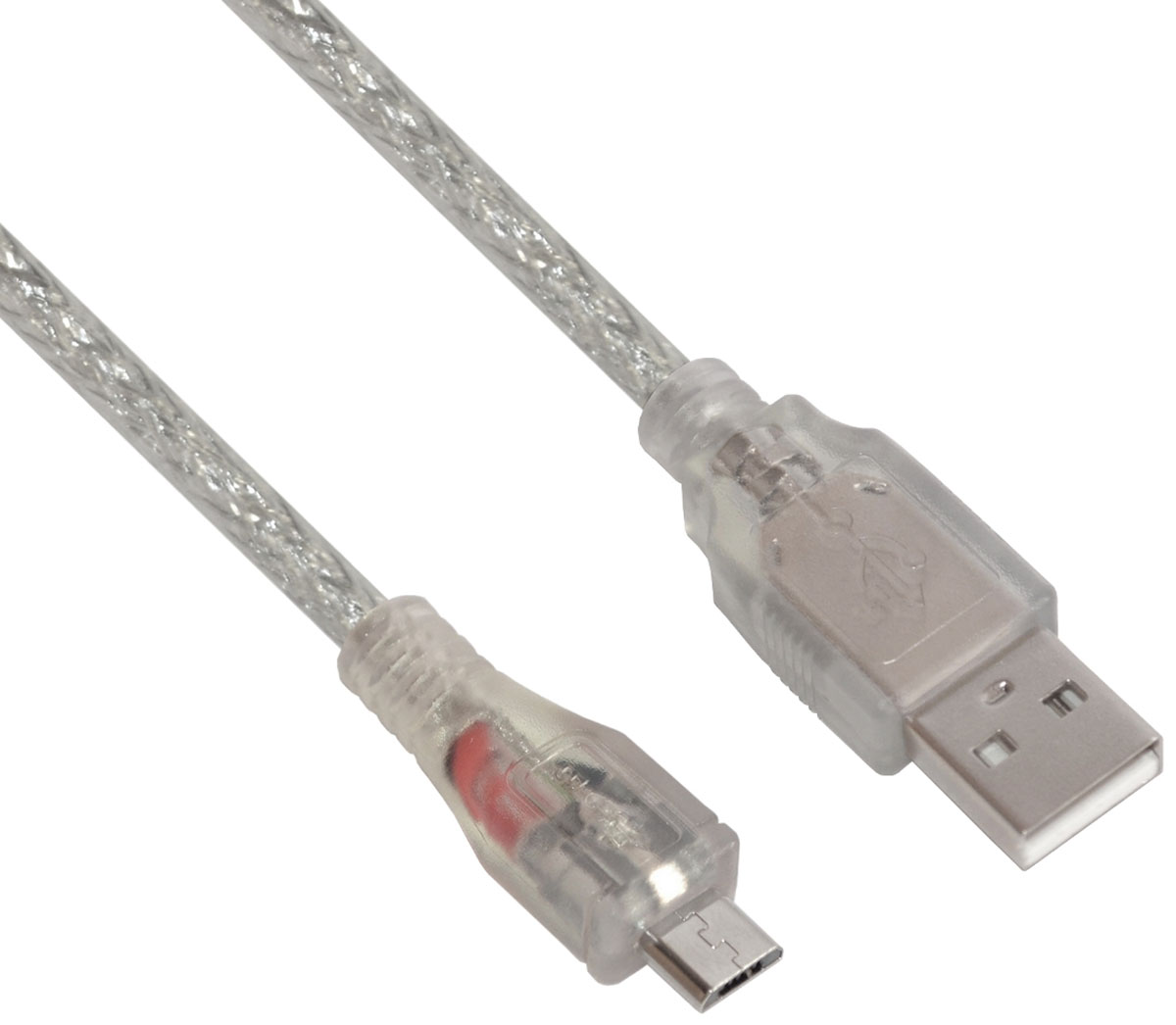 Greenconnect GCR-UA2MCB2-BD2S, Clear кабель microUSB-USB (0,75 м)GCR-UA2MCB2-BD2S-0.75m Greenconnect GCR-UA2MCB2-BD2S, Clear кабель microUSB-USB (0,75 м)GCR-UA2MCB2-BD2S-0.75mКабель Greenconnect GCR-UA2MCB2-BD2S позволяет подключать мобильные устройства, которые имеют разъем microUSB к USB разъему компьютера. Подходит для повседневных задач, таких как синхронизация данных, зарядка устройства и передача файлов. Поддерживает напряжение до 2А 5В, благодаря чему позволяет быстрее передавать файлы/заряжать устройства. Двойное экранирование кабеля защищает сигнал при передаче от влияния внешних полей, способных создать помехи.