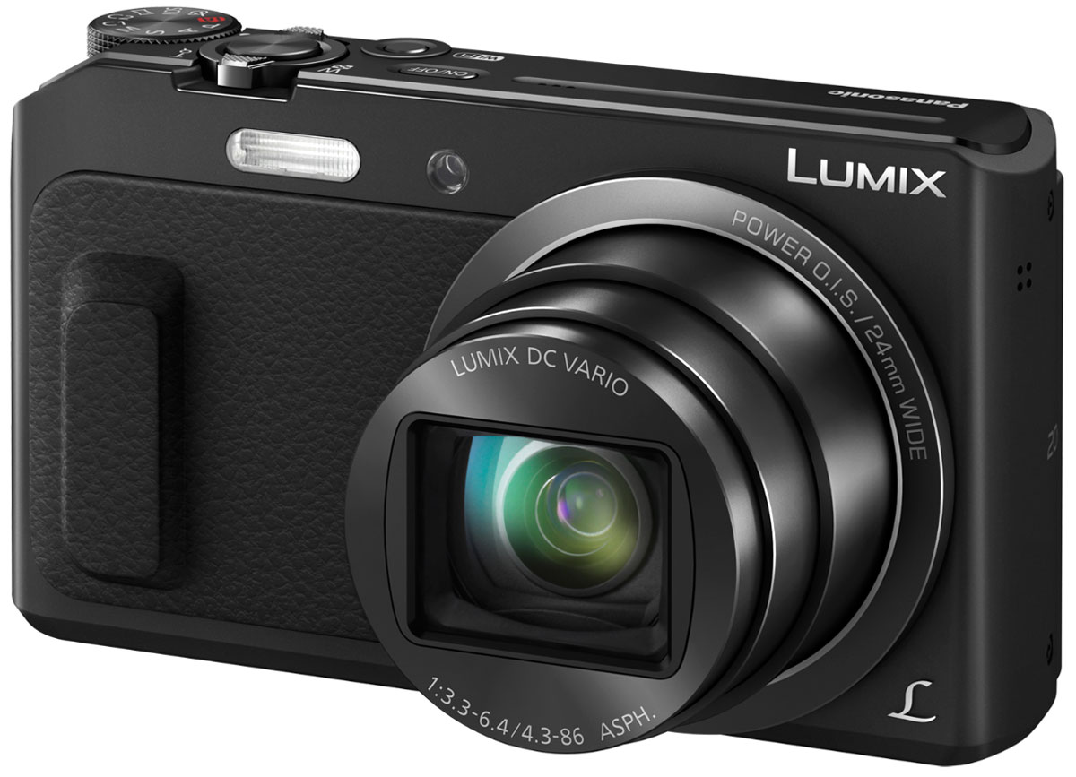 Panasonic Lumix DMC-TZ57, Black цифровая фотокамераDMC-TZ57EE-K Panasonic Lumix DMC-TZ57, Black цифровая фотокамераDMC-TZ57EE-KPanasonic Lumix DMC-TZ57- компактная камера с двадцатикратным суперзумом, поворачивающимся дисплеем и записью видео в формате FullHD. Запечатлейте памятные момен в путешествиях с функцией селфи и делитесь ими при помощи Wi-Fi подключения.Поверните дисплей вверх на,180° и наступит время сепфи. Затем, чтобы сделать фотографию в более свободной и менее стесненной позе, просто подмигните фотоаппарату. В комбинации с режимами Мягкой кожи, Коррекции фигуры и Расфокусировки ваши селфи получатся привлекательнее и оригинальнее.Интегрированный в камеру высокочувствительный 16 Мпикс МOS-сенсор может похвастаться высокоскоростной передачей данных и высокочувствительной записью изображений, что наделяет аппарат массой дополнительных функций. Идеальное соотношение сигнал/шум MOS-сенсора и система подавления шума в движке обработки изображений дарит непревзойденную четкость фотографиям и видео, снятым при любой чувствительности.Вкупе с разнообразием фильтров, режим Творческий контроль позволяет вам привносить художественные и оригинальные добавления в фотографии и видеозаписи. Творческая панорама позволяет создавать динамические вертикальные и горизонтальные панорамные фотографии, просто поворачивая камеру.Эффекты фильтров: выразительный, ретро, старые времена, высокий ключ, низкий ключ, сепия, динамический монохромный, выразительное искусство, высокодинамичный, кросспроцесс, игрушечный эффект, эффект миниатюры, мягкий фокус, звездный фильтр, один оттенок.