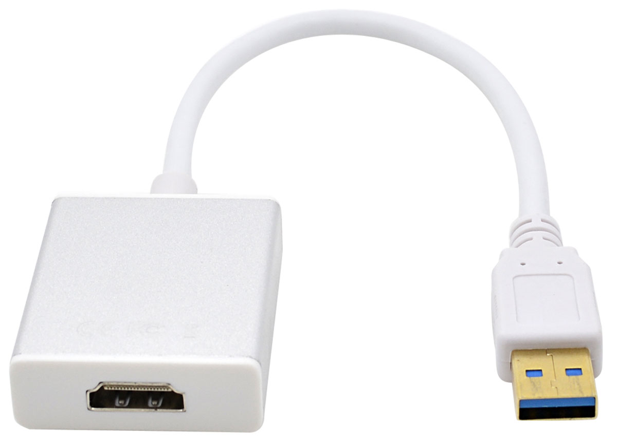 Greenconnect GL-U32HD2 адаптер USB 3.0-HDMIGL-U32HD2 Greenconnect GL-U32HD2 адаптер USB 3.0-HDMIGL-U32HD2Конвертер Greenconnect GL-U32HD2 позволяет подключить телевизор, монитор или проектор с интерфейсом HDMI с помощью обыкновенного USB порта. Теперь любой компьютер или ноутбук можно оборудовать дополнительным дисплеем, что особенно важно при отсутствии или неисправности стандартного HDMI разъема у компьютера. Преобразователь Greenconnect GL-U32HD2 поддерживает передачу видеосигнала с разрешением 2К 2048х1152, а значит картинка на экране будет высокой четкости и превосходного качества. Конвертер Greenconnect GL-U32HD2 работает со всеми современными операционными системами. Для обеспечения работы конвертератребуется установка драйвера устройства. CD-диск с необходимым программным обеспечением входит в комплект.