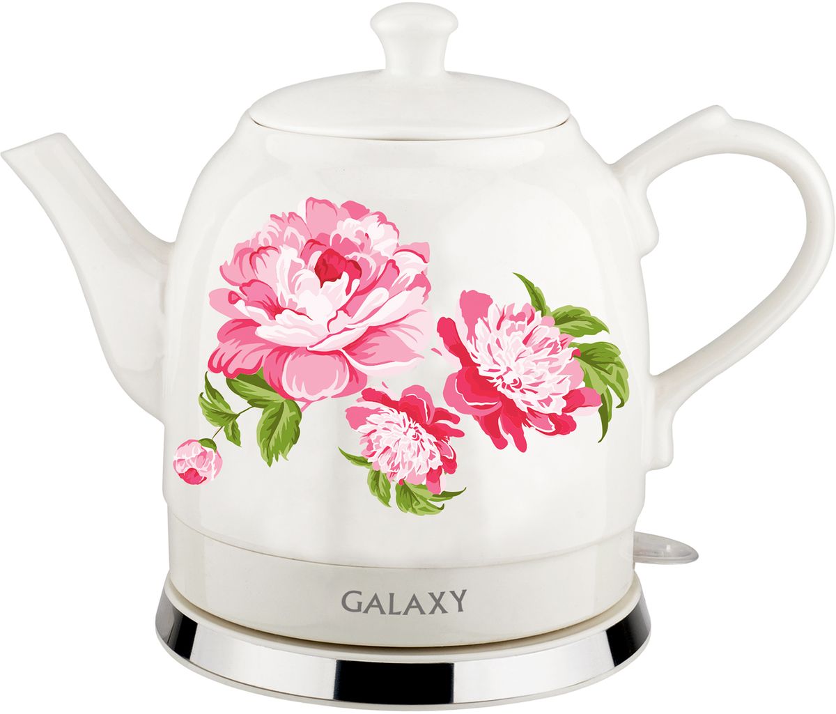Galaxy GL 0503 чайник электрический4630003364074 Galaxy GL 0503 чайник электрический4630003364074Керамический чайник Galaxy GL 0503 создает теплую атмосферу на кухне и располагает к душевной беседе за чашкой чая. Благодаря толстым стенкам, чайник работает бесшумно. Керамический чайник Galaxy GL 0503, как и любая посуда из этого материала, долго сохраняет тепло, позволяя значительно сократить энергозатраты.Во время чаепития вы можете разместить керамический чайник Galaxy GL 0503 на столе. В отличие от пластиковых и металлических чайников, керамический чайник вписывается в картину чаепития очень гармонично.