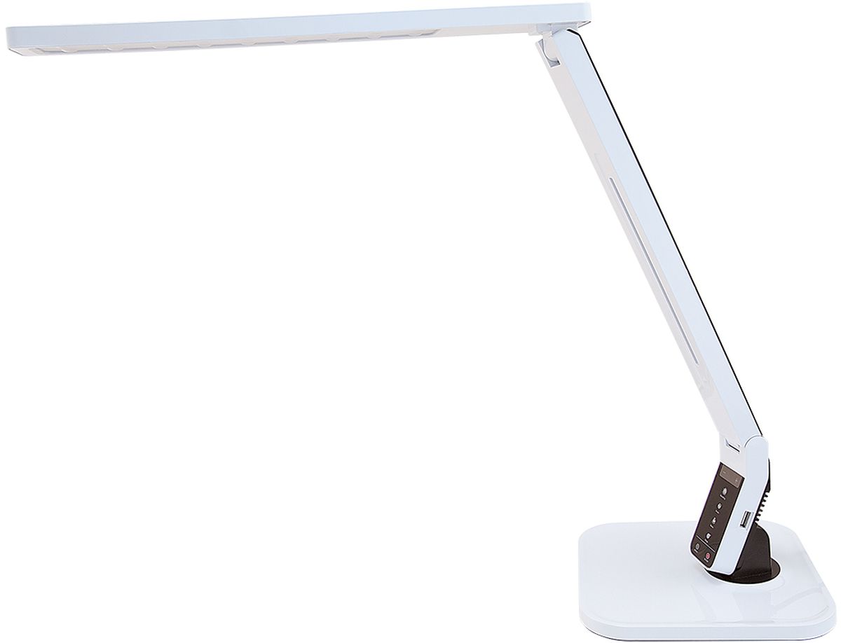 Лампа настольная Лючия Smart, светодиодная, цвет: белый, 11W. L7004606400105435 Лампа настольная Лючия Smart, светодиодная, цвет: белый, 11W. L7004606400105435Светодиодный настольный светильник модель L700 Smart. Предназначен для местного освещения внутри помещений. Напряжение сети 230 В, частота 50 Гц. Цветопередача Ra > 90.- USB-разъем для подзарядки 5 В 1.5 А- Cенсорное управление- 4 режима. Цветовая температура света в диапазоне от 2700 до 6600 К- Дискретное изменение яркости свечения (5 уровней)- Запоминание выбранного уровня яркости в каждом режимеИсточник света: SMD светодиоды, 27 шт.Регулировка направления светаКнопки: уменьшение/увеличение яркостиКнопка: режим чтениеКнопка: режим учебаКнопка: режим релаксацияКнопка: режим сонКнопка: таймер на 60 минКнопка: включение/ выключениеUSB-разъем для зарядкиРазъем для адаптера для сети 230 В