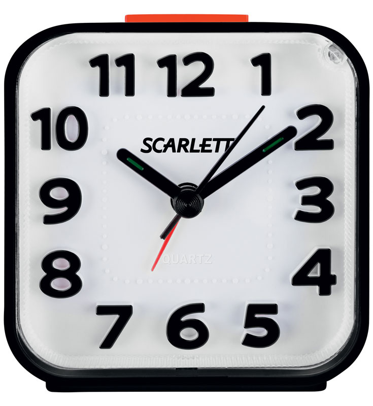 Scarlett SC-AC1013B, Black будильник электронныйSC-AC1013B Scarlett SC-AC1013B, Black будильник электронныйSC-AC1013BБудильник Scarlett SC-AC1013B имеет надежный кварцевый часовой механизм и плавный бесшумный ход. Данная модель также оснащена встроенной функцией подсветки и повтора сигнала (Snooze). Питание осуществляется от одной батарейки типа АА (в комплект не входит).