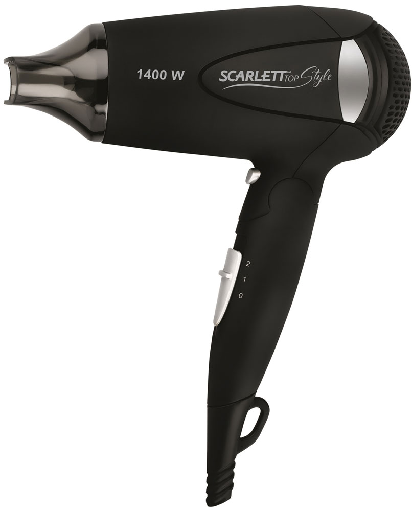 Scarlett SC-HD70IT01, Black фенSC-HD70IT01 Scarlett SC-HD70IT01, Black фенSC-HD70IT01Особая компактная и эргономичная форма, а также высокая мощность фена Scarlett SC-HD70IT01 позволяют использовать его:Как дорожный вариант для сушки и укладки волос в любое время в любом месте.Как фен для ежедневного применения и создания укладок салонного уровня в домашних условиях благодаря разным температурным режимам и мощности.Результат на ваш выбор: прямые пышные волосы или естественная объемная укладка.