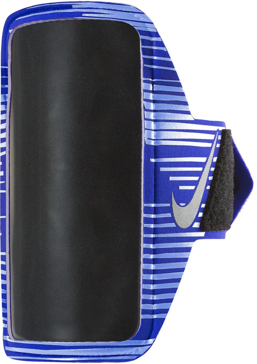 Чехол для телефона на руку Nike Printed Lean Arm Band, цвет: синий, черный