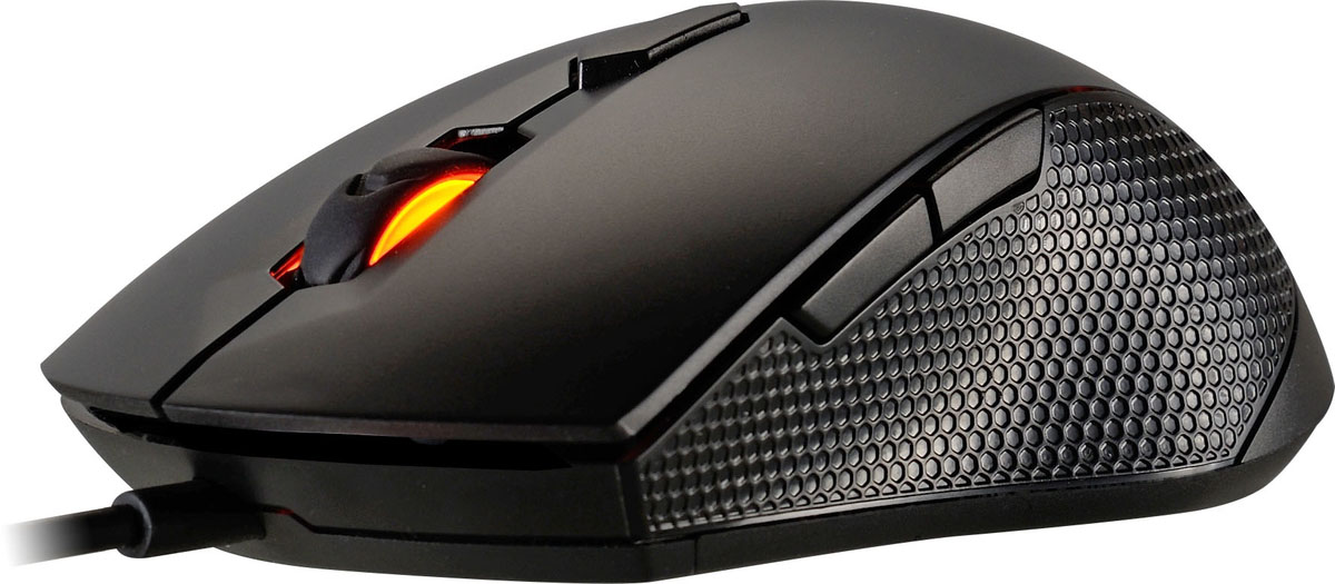 Cougar Minos X1, Black игровая мышь3MMX1WOB.0001 Cougar Minos X1, Black игровая мышь3MMX1WOB.0001Оптическая мышь Cougar Minos X1 с шестью кнопками. Сенсорная технология игровой точности 2000 DPI. Высокопроизводительный оптический датчик. Светодиодная подсветка колесика и логотипа, для создания особенной игровой атмосферы. Система настройки разрешения DPI ON–THE–FLY. Быстрое переключение между различными настройками разрешения - 500/1000/1500/2000 DPI. Переключатели Omron гарантируют пять миллионов кликов. Мышь Cougar Minos X1 поможет сохранить все движения под контролем, благодаря качественному нескользящему боковому покрытию. Колесико прокрутки продвинутого игрового уровня обеспечивает точную обратную связь.
