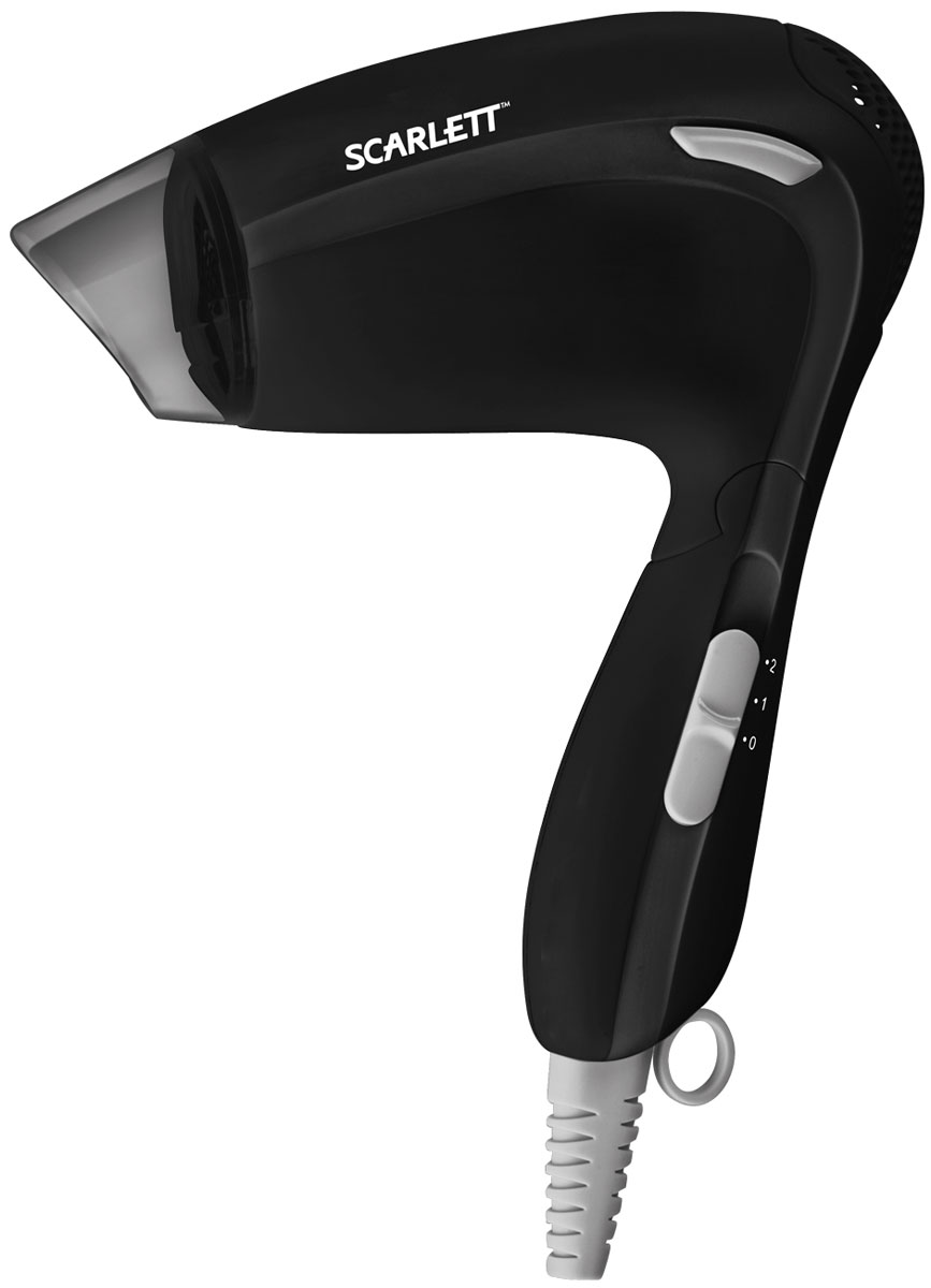 Scarlett SC-HD70T01, Black фенSC-HD70T01 Scarlett SC-HD70T01, Black фенSC-HD70T01Фен Scarlett SC-HD70T01 имеет два режима нагрева и мощности, регулируемые независимыми переключателями.Особая компактная и эргономичная форма, а также высокая мощность этого фена позволяют использовать его:Как дорожный вариант для сушки и укладки волос в любое время и любом месте.Как фен для ежедневного применения в домашних условиях благодаря разным температурным режимам и скорости.Результат на ваш выбор: прямые пышные волосы или естественная объемная укладка.