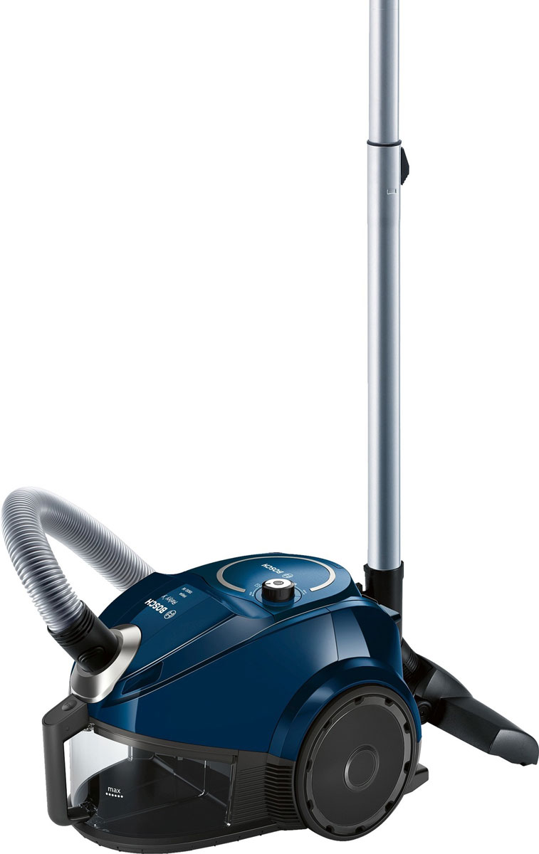Bosch BGS3U1800, Blue пылесосBGS3U1800 Bosch BGS3U1800, Blue пылесосBGS3U1800Пылесос Bosch BGS3U1800 - практичное решение для ежедневной сухой уборки квартиры. Этот современный и удобный пылесос от Bosch не требует расходных материалов благодаря отсутствию мешка для сбора пыли и наличию циклонного фильтра. Электронная регулировка мощности позволяет контролировать уровень шума. Прибор лёгкий и маневренный - он весит всего 5,8 кг. Ультракомпактный с вертикальной парковкой: удобно хранить, легко достать. С системой EasyClean чистить контейнер легко и просто, достаточно сполоснуть его под струей воды. Пылесос разработан специально, чтобы минимизировать обслуживание.