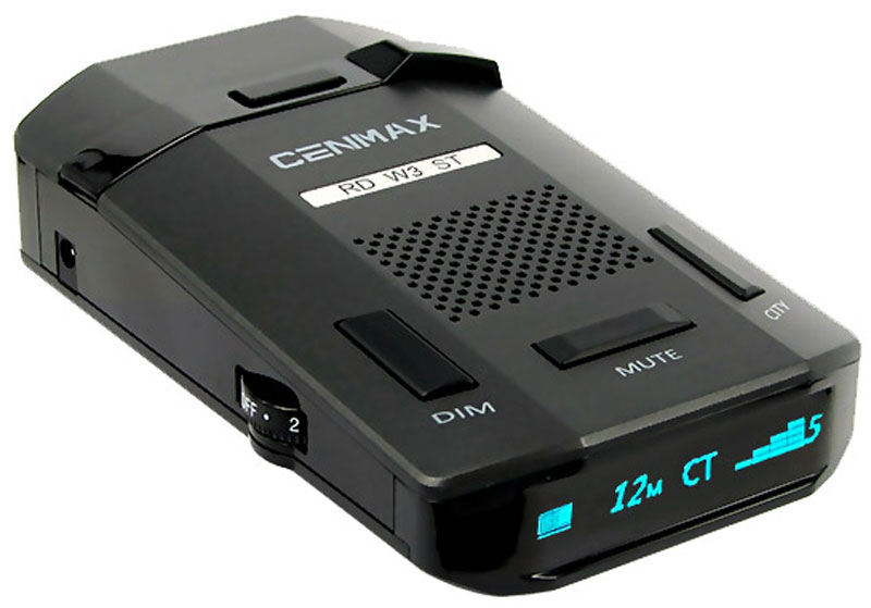 Inspector Cenmax RD W3 ST, Black радар-детекторCENMAX RD W3 ST Inspector Cenmax RD W3 ST, Black радар-детекторCENMAX RD W3 STInspector Cenmax RD W3 ST - это высокотехнологичное устройство, включающее в себя высококачественный радар-детектор для обнаружения сигналов радаров ГИБДД и GPS-информатор с широким функционалом и обновляемой базой GPS координат. Радар-детектор - устройство, позволяющее определить сигнал радара ГИБДД, который используется для определения скорости движения вашего автомобиля. Такое предупреждение позволит вам заблаговременно сбросить скорость вашего автомобиля в случае, если она превышает допустимую правилами данного участка движения, и избежать штрафа за нарушение.GPS-информатор - устройство, предназначенное для заблаговременного оповещения о стационарных объектах контроля скорости, благодаря внесенной в память устройства базе координат. Эта база данных является обновляемой и содержит координаты стационарных, малошумных радаров, безрадарных комплексов видеофиксации типа Автодория, камер контроля полосы движения для общественного транспорта и другого.Индикация мощности сигнала радараВыборочное отключение диапазоновФильтр ложных срабатыванийРежимы: Трасса/Город 1/Город 2/Город 3/IQГолосовые оповещенияАвтоприглушение громкостиПамять настроекВозможность обновления ПО через USBВозможность сохранения дополнительных объектовОтображение расстояния до объекта оповещенияНастраиваемые пороги скоростиПриоритет оповещений