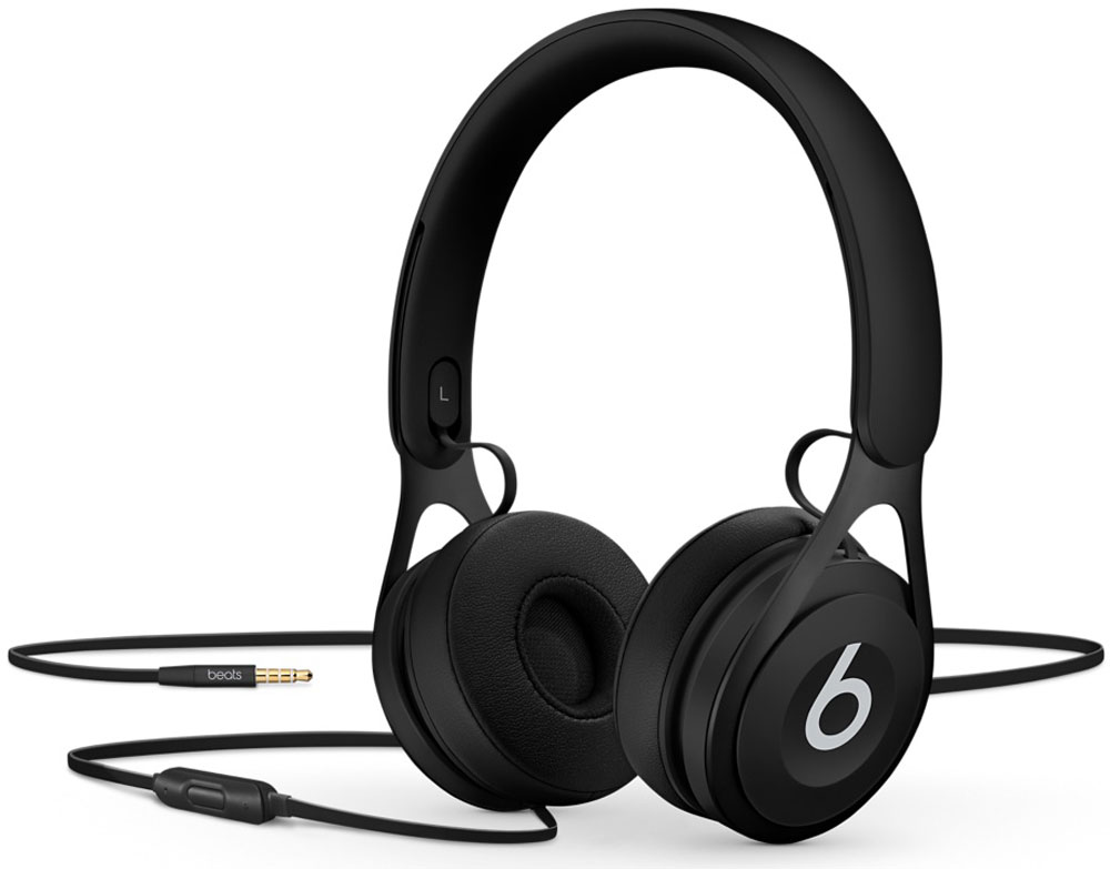 Beats EP, Black наушникиML992ZE/A Beats EP, Black наушникиML992ZE/AНакладные наушники Beats EP обеспечивают великолепно сбалансированный звук. Время воспроизведения не ограничено аккумуляторами, а тонкая прочная конструкция усилена лёгкой нержавеющей сталью. Beats EP — это идеальное знакомство с Beats для всех, кто любит музыку и ищет богатое динамичное звучание.Накладные наушники Beats EP обеспечивают великолепно сбалансированный звук — такой, каким он был задуман. Акустическая система точно настроена для чистого, сбалансированного звучания в широком диапазоне. Наушники Beats EP прочные, лёгкие и удобные. Тонкая прочная конструкция усилена лёгкой нержавеющей сталью и вертикальными слайдерами, положение которых можно настроить для удобной посадки. Созданы для повседневного использования.Beats EP созданы, чтобы сопровождать вас повсюду. Никаких аккумуляторов — время воспроизведения не ограничено, а фиксированный кабель с защитой от запутывания позволяет сосредоточить всё внимание на музыке. Надевайте — и вперёд.