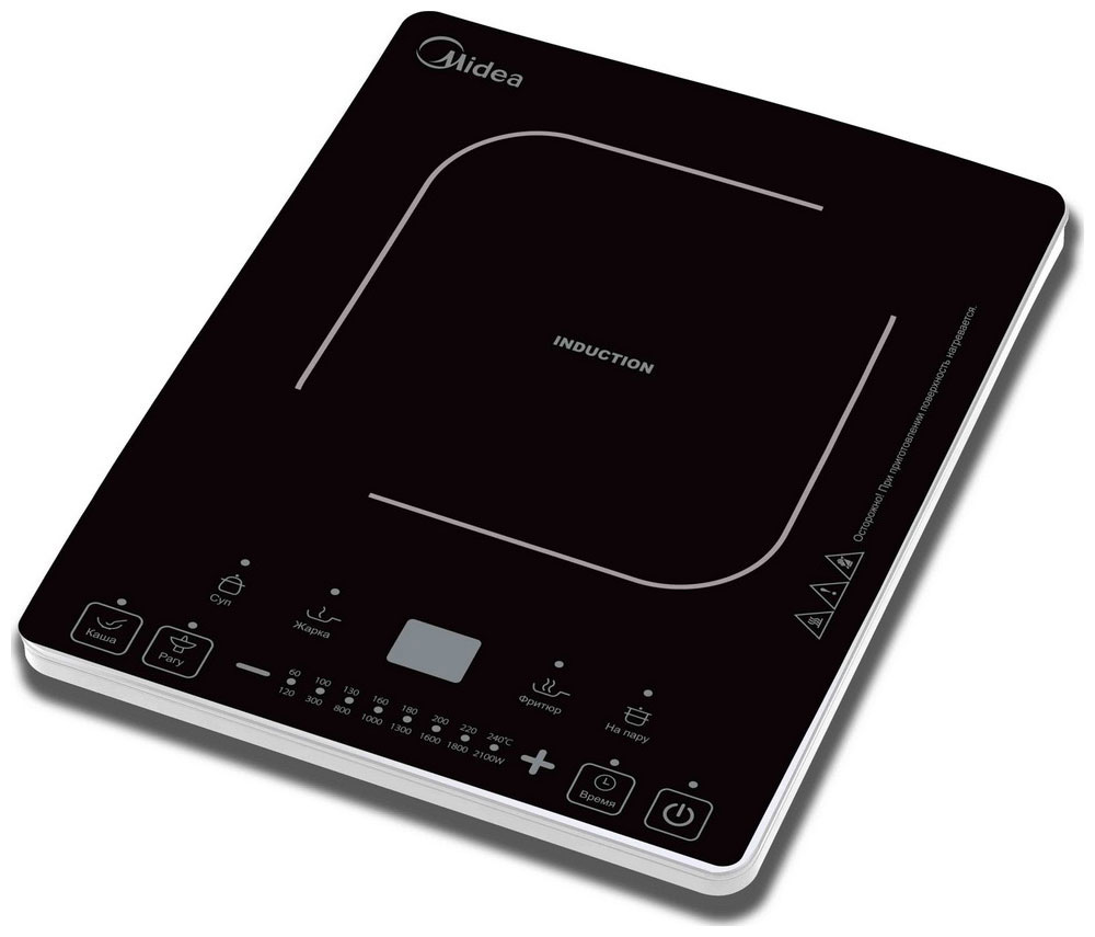 Midea MC-IN2101 индукционная настольная плитаMidea MC-IN2101 Midea MC-IN2101 индукционная настольная плитаMidea MC-IN2101Электроплитка Midea MC-IN2101 - надёжный и современный помощник хозяйкам в процессе приготовления блюд.Электроплитка обладает электронным типом управления. Спереди устройства расположена удобная сенсорная панель.Наличие звукового таймера делает использование электроплитки более удобным. С его помощью можно выставить необходимое время приготовления блюда с максимальной продолжительностью до 3 часов.Основной корпус электроплитки изготовлен из пластика, а варочная панель выполнена из прочной стеклокерамики. Процесс приготовления пищи осуществляется с помощью одной конфорки, работающей по индукционной технологии.Количество уровней мощности: 8Количество программ: 6