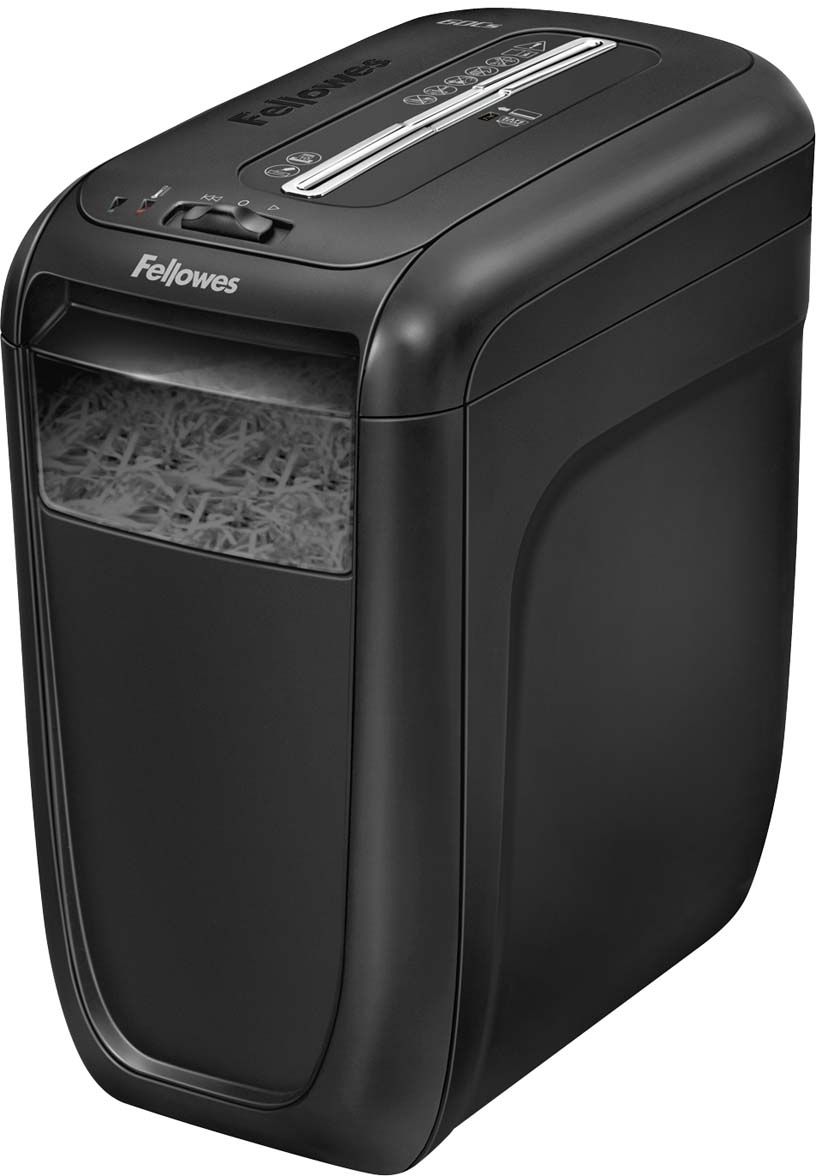 Fellowes Powershred 60Cs, Black шредерFS-46061 Fellowes Powershred 60Cs, Black шредерFS-46061Powershred 60Cs стильный и безопасный шредер для 1-3 пользователей с рекомендуемой нагрузкой до 100 листов в день. Производительность –10 листов. Перекрестная резка на фрагменты размером 4х50мм обеспечивает P-3 уровень секретности по DIN 66399.