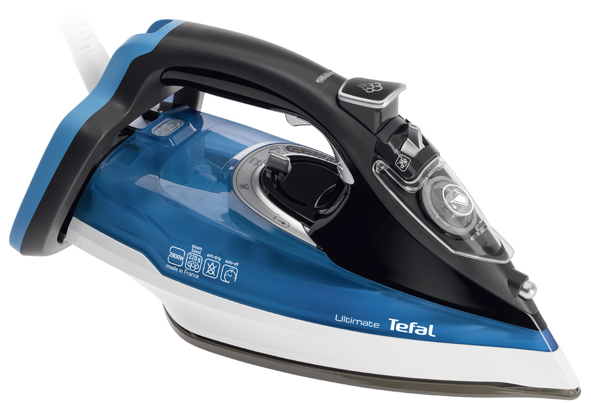 Tefal FV9715E0 утюгFV9715E0 Tefal FV9715E0 утюгFV9715E0Утюг Tefal FV9715E0 - идеальный выбор для людей, которые ценят свое время и предпочитают делать домашние дела легко и непринужденно!Благодаря инновационной металлокерамической подошве утюг идеально скользит по ткани и без труда разглаживает даже самые сложные складки. Наличие функции автоотключения гарантирует вашу безопасность, если вы случайно забыли отключить утюг от сети.Данная модель имеет массу дополнительных функций, обеспечивающих абсолютный комфорт при работе с утюгом и продлевающих срок его службы - функция самоочистки, Капля-стоп, вертикальное отпаривание, паровой удар. Вместительный резервуар для воды обеспечивает долгую непрерывную работу с паром.