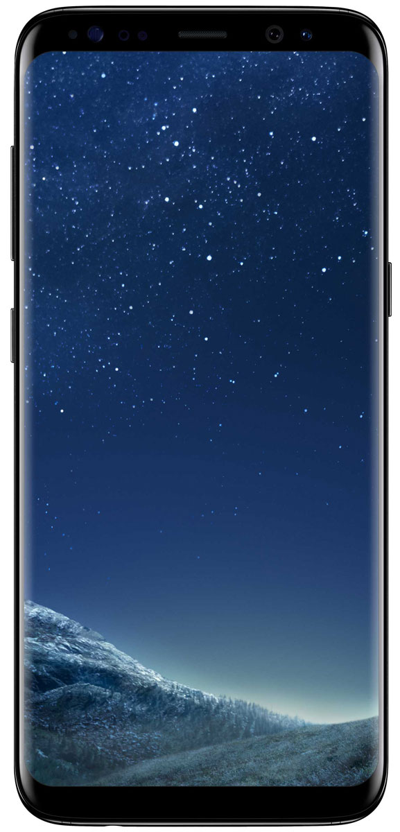 Samsung Galaxy S8 SM-G950, BlackSM-G950FZKDSER Samsung Galaxy S8 SM-G950, BlackSM-G950FZKDSERSamsung Galaxy S8 переворачивает представление о классическом дизайне смартфона. Безграничный изогнутый с двух сторон экран подчеркивает гармонию стиля и инноваций.Главная особенность дизайна - это практически полное отсутствие боковых рамок и закругленные края экрана. Какую бы из диагоналей 5,8 или 6,2 вы не выбрали - благодаря симметричному дизайну и эргономике им будет удобно пользоваться даже одной рукой.Увеличенный экран Samsung Galaxy S8 идеально подходит для многозадачности. Переписывайтесь с друзьями, не отрываясь от просмотра любимого фильма. Все что нужно - просто открыть чат в режиме многозадачности.Кнопки Домой, Назад и Недавние приложения теперь виртуальные и перенесены на экран. При нажатии они откликаются аналогично классическим, однако имеют более расширенный функционал.Теперь иконки имеют логическую цветовую окраску, так что вы можете идентифицировать приложение в одно мгновение. Цвета и линии выполнены в одном стиле, что очень удобно с точки зрения восприятия.Теперь вы можете делать фотографии, не задумываясь об условиях съемки. Неважно, будет ли это выполнение трюков на скейтборде или задувание свечей на праздничном торте - фотографии, сделанные с помощью Samsung Galaxy S8 всегда будут четкими, яркими и живыми.Снимайте яркие и четкие селфи, где бы вы ни находились. Фронтальная камера (8 Мпикс) оснащена светосильным объективом для идеальных селфи даже ночью, а также поддерживает интеллектуальный автофокус с функцией распознавания лиц.Технология Dual Pixel обеспечивает настолько быструю и безупречную автофокусировку, что можно запечатлеть даже самые резкие движения в условиях недостаточного освещения.Снять фотографии профессионального качества стало возможным с Samsung Galaxy S8. Все, что нужно - проведите влево, активируйте режим Про и настройте камеру в зависимости от ваших задач.Samsung Galaxy S8 гарантирует бескомпромиссную защиту данных. Сканер радужной оболочки глаза будет надежно защищать всю вашу личную информацию. В отличие от сканера отпечатка пальца радужную оболочку нельзя дублировать, поскольку она имеет уникальный рисунок. Теперь вы можете не беспокоиться за сохранность данных, если смартфон попадет в чужие руки.Разблокировка в одно мгновение - просто сфокусируйте взгляд на выделенных областях на экране для сканирования радужки глаз. Для разблокировки просто поднесите смартфон к лицу, как будто вы снимаете селфи.Усовершенствованная защищенная папка - это безопасное хранилище для всех ваших личных данных, банковской информации и цифровых копий важных документов, например, таких как паспорт.Специальное решение для безопасности от Samsung обеспечивает круглосуточную защиту от хакеров и вредоносного программного обеспечения благодаря регулярным обновлениям и проверке целостности операционной системы смартфона. Приложения с поддержкой KNOX обеспечиваются дополнительной защитой: вся важная информация надежно изолируется и зашифровывается.Загружайте и пересылайте большие файлы c Samsung Galaxy S8. Благодаря поддержке стандартов Wi-Fi 1204-QAM и LTE Cat. 16, удалось увеличить скорость загрузки на 20% как по сети Wi-Fi, так и используя мобильный интернет.Подарок меломанам: превосходное звучание на всех частотах и защита от посторонних внешних шумов позволят сполна насладиться любимыми треками.Samsung Galaxy S8 имеет стандарт защиты IP68, так что вы можете спокойно использовать их под дождем или взять с собой в бассейн.Разделяете работу и личную жизнь, удаляете старый контент, так как недостаточно памяти? Выбирайте то, что удобно вам: слот для 2-ой SIM-карты или карты памяти объемом до 256 ГБ.Благодаря мощному процессору Samsung Galaxy S8 работает быстро и без сбоев, уверенно обрабатывая каждый бит данных. Несмотря на увеличенную емкость аккумулятора, смартфон заряжается быстро как проводным, так и беспроводным способом.Забудьте о не вовремя разряженном смартфоне. Благодаря поддержке быстрой зарядки вы сможете мгновенно его подзарядить.Телефон сертифицирован EAC и имеет русифицированный интерфейс меню и Руководство пользователя.
