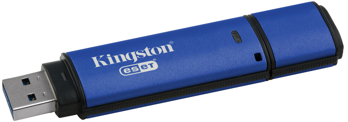 Kingston DataTraveler Vault Privacy 3.0 Anti-Virus 4GB USB-накопительDTVP30AV/4GB Kingston DataTraveler Vault Privacy 3.0 Anti-Virus 4GB USB-накопительDTVP30AV/4GBUSB-накопитель DataTraveler Vault Privacy 3.0 Anti-Virus компании Kingston обеспечивает доступную по цене защиту бизнес-класса с 256-битным аппаратным шифрованием AES в режиме XTS. Он защищает 100% хранящихся данных и усиливает комплексную парольную защиту при помощи специальных требований для предотвращения несанкционированного доступа. Кроме того, накопитель блокируется и переформатируется после 10 попыток взлома.DataTraveler Vault Privacy 3.0 Anti-Virus поставляется с антивирусной защитой ESET, которая защищает содержимое накопителя от вирусов, шпионских и троянских программ, червей, руткитов, рекламного ПО и других интернет-угроз. Антивирусная технология ESET NOD32 обеспечивает мгновенное отображение предупреждений. Эта антивирусная защита не требует установки и поставляется с предварительно активированной пятилетней лицензией.Организации могут настраивать накопители, чтобы они соответствовали внутренним корпоративным требованиям. С помощью настройки можно нанести логотип (Co-logo), указать серийные номера, количество попыток ввода пароля, минимальную длину пароля и собственные идентификаторы продукции для интеграции в стандартное конечное ПО управления (создание белых списков).Технология SuperSpeed USB 3.0 позволяет не идти на компромиссы между скоростью передачи и безопасностью. DTVP 3.0 сертифицирован по FIPS 197 и соответствует стандарту TAA, поэтому удовлетворяет самым распространенным корпоративным и нормативным требованиям.