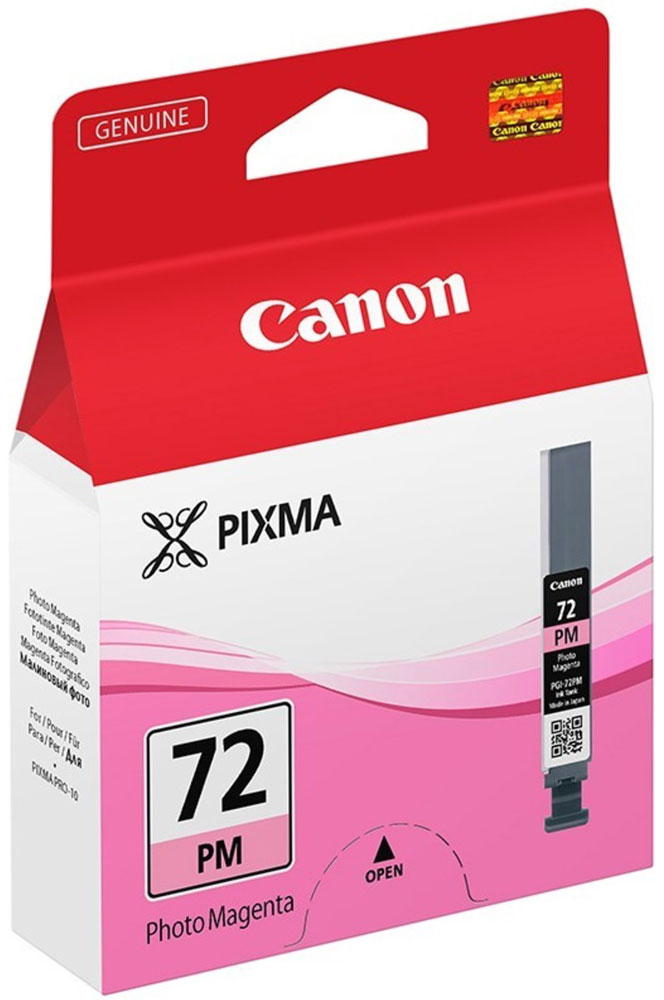 Canon PGI-72PM, Magenta картридж для Pro-106408B001 Canon PGI-72PM, Magenta картридж для Pro-106408B001Canon PGI-72PM - картридж для Pro-10. Оригинальные чернила Canon гарантируют максимальное качество, долговечность отпечатков и надежность работы принтера. Благодаря уникальной технологии FINE печатающей головки Canon любой принтер PIXMA способен обеспечить невероятное качество и скорость печати документов и изображений.