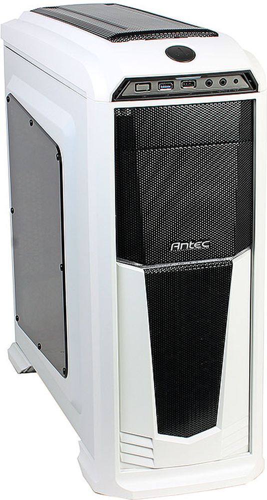 Antec GX330 Window White High компьютерный корпус0-761345-10011-3 Antec GX330 Window White High компьютерный корпус0-761345-10011-3Antec GX330 Window - стильный компьютерный корпус для сборки производительных игровых систем.Корпус способен вместить материнские платы до типоразмера ATX, производительные видеокарты длиной до 400 мм, и процессорные системы охлаждения высотой до 158 мм. В данной модели имеются крепления для двух 3.5-дюймовых и четырёх 2.5-дюймовых накопителей. Число слотов расширения равно семи.Корпус располагает местами для установки семи вентиляторов (в комплекте два вентилятора с подсветкой). Поддерживается и установка систем жидкостного охлаждения типоразмера 360 мм на передней панели.Данный корпус оснащен двумя портами USB на передней панели, а выше расположен контроллер скорости вращения вентиляторов.