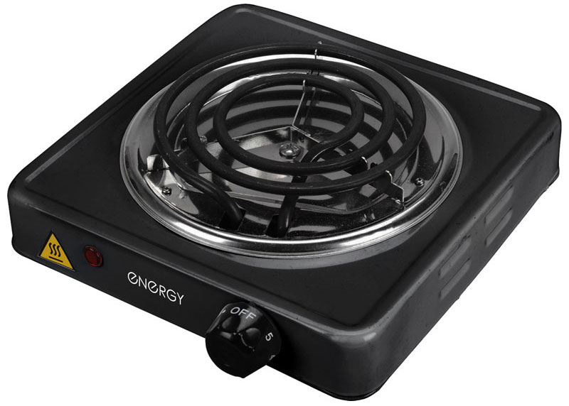 Energy EN-902B, Black электроплитка54 158966 Energy EN-902B, Black электроплитка54 158966Компактная настольная плитка Energy EN-902 оснащена одной электрической конфоркой для быстрого разогрева и приготовления различных блюд. Прибор имеет плавную регулировку температуры и световую индикацию работы. Прорезиненные ножки обеспечивают устойчивое положение прибора. Благодаря компактным размерам электрическая плитка станет незаменимым помощником на даче или небольшой кухне. Диаметр конфорки: 140 мм.