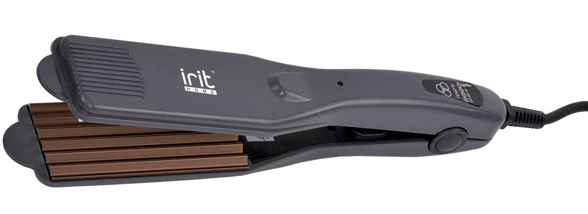 Irit IR-3163 щипцы79 02640 Irit IR-3163 щипцы79 02640Щипцы-гофре Irit IR-3163 - идеальный инструмент для повседневного ухода за волосами. Они легки и комфортны в работе, ими приятно пользоваться благодаря удобной ручке. Прибор имеет надежные керамические нагревательные пластины. Мощность в 40 Вт обеспечивает быстрый нагрев и достижение рабочей температуры.
