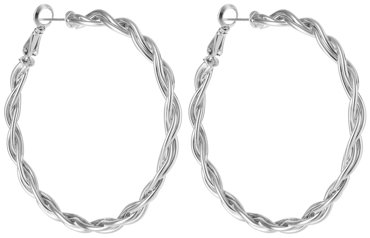 Серьги Art-Silver, цвет: серебряный. 21639-365Серьги-кольца Серьги Art-Silver, цвет: серебряный. 21639-365Серьги-кольцаСтильные серьги Selena выполнены из латуни с гальваническим покрытием. Серьги оформлены оригинальными декоративными вставками. Такие серьги будут ярким дополнением вашего образа.