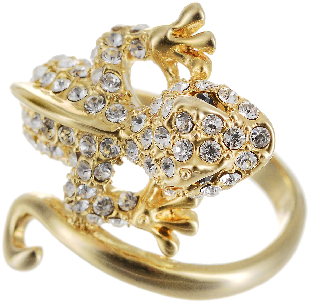 Кольцо Art-Silver, цвет: золотой. КЦ1310-550. Размер 18Коктейльное кольцо Кольцо Art-Silver, цвет: золотой. КЦ1310-550. Размер 18Коктейльное кольцоОригинальное кольцо Art-Silver выполнено из бижутерного сплава с гальваническим покрытием. Кольцо в виде ящерицы украшено декоративными вставками.Элегантное кольцо Art-Silver превосходно дополнит ваш образ и подчеркнет отменное чувство стиля своей обладательницы.