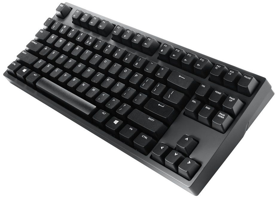 Cooler Master NovaTouch TKL игровая клавиатураSGK-5000-GKCT1-RU Cooler Master NovaTouch TKL игровая клавиатураSGK-5000-GKCT1-RUNovaTouch TKL (SGK-5000-GKCT1-RU) геймерская ультратихая Hi-End клавиатура, мягкие японские электростатические емкостные переключатели с усилием нажатия 45 г, совместимость с колпачками Cherry MX, защита всех клавиш от случайного нажатия, возможность регулировать скорость реагирования на-лету, съемный USB кабель с позолоченным 18-каратным золотом коннектором, усеченный на 10 клавиш формфактор (без цифрового блока), NKRO в Windows-режиме, время реагирования в режиме USB - 1000 Гц/1 мс, возможность блокировки кнопки Windows во время игры, медиа-управление через кнопку F, габаритные размеры 35.9(Д) x 13.8(Ш) x 3.9(В) см, вес 895 г