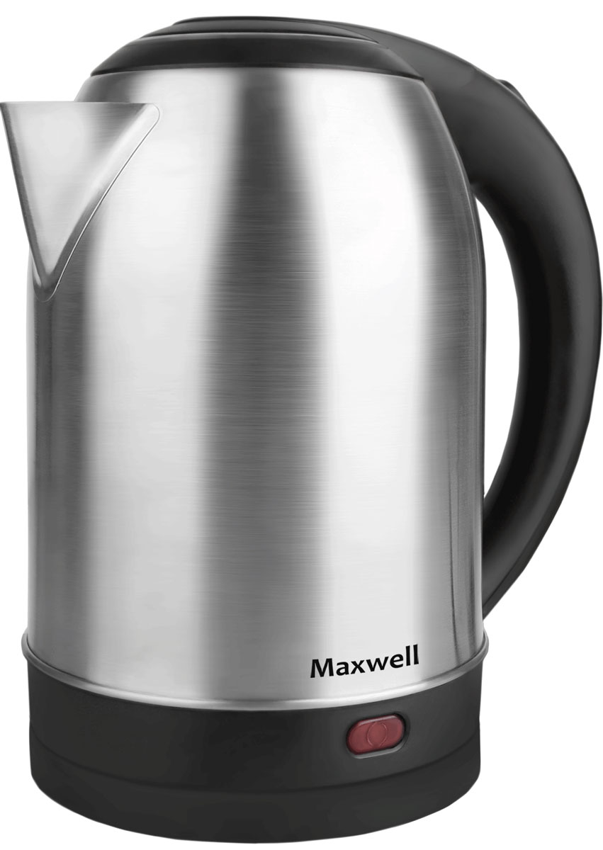 Maxwell MW-1077(ST) электрический чайникMW-1077(ST) Maxwell MW-1077(ST) электрический чайникMW-1077(ST)Электрический чайник Maxwell MW-1077(ST) прост в управлении и долговечен в использовании. Изготовлен из высококачественных материалов. Прозрачное окошко позволяет определить уровень воды. Мощность 2200 Вт вскипятит 1,8 литра воды в считанные минуты. Беспроводное соединение позволяет вращать чайник на подставке на 360°. Для обеспечения безопасности при повседневном использовании предусмотрены функция автовыключения, а также защита от включения при отсутствии воды.