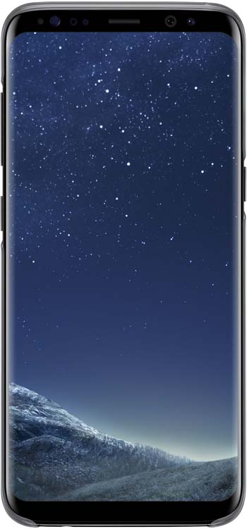 Samsung Clear Cover чехол для Galaxy S8, BlackEF-QG950CBEGRU Samsung Clear Cover чехол для Galaxy S8, BlackEF-QG950CBEGRUОригинальный чехол обеспечит надежную защиту задней крышке и торцам устройства. Не сильно увеличивает размеры смартфона. Оснащен необходимыми отверстиями под порты и камеру.