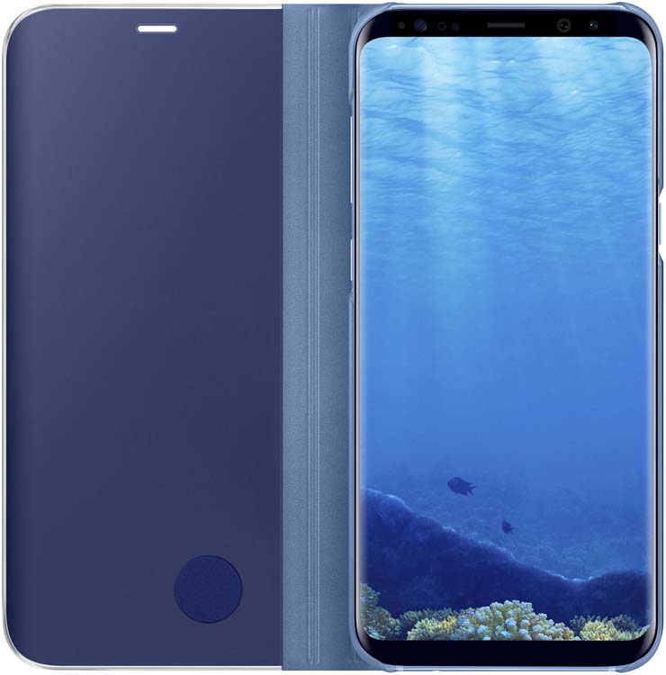 Samsung Clear View Standing чехол для Galaxy S8+, BlueEF-ZG955CLEGRU Samsung Clear View Standing чехол для Galaxy S8+, BlueEF-ZG955CLEGRUТонкий полупрозрачный чехол подчеркивает стиль и изящество смартфона. Аксессуар обеспечивает быстрый доступ к функциям — следите за информацией на экране, не открывая чехла. Сквозь прозрачную верхнюю крышку видны время, пропущенные вызовы, индикатор заряда. Флип-кейс отзывчиво реагирует на прикосновения — отвечайте на звонки одним легким движением. Чехол устойчив к появлению отпечатков пальцев — ваш смартфон всегда в аккуратном состоянии. Особое покрытие чехла защищает смартфон от повреждений, продлевая срок его службы.
